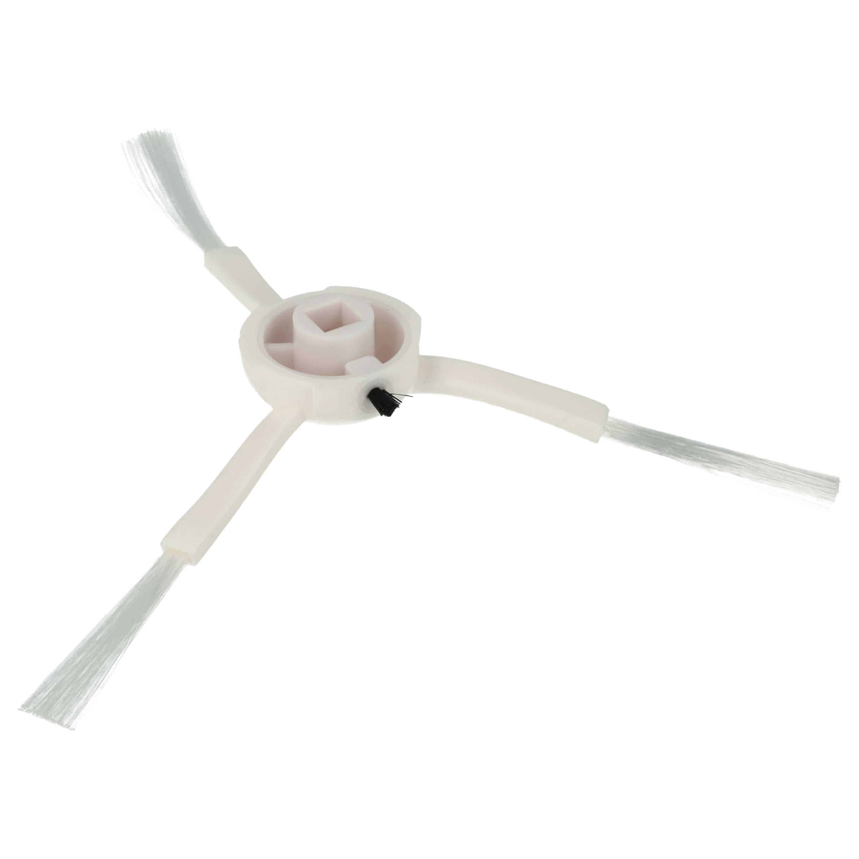 4x Side Brush replaces Dreame 2839434, 20020100000446 for Dreame Robot Vacuum Cleaner etc. - 3-armed, white