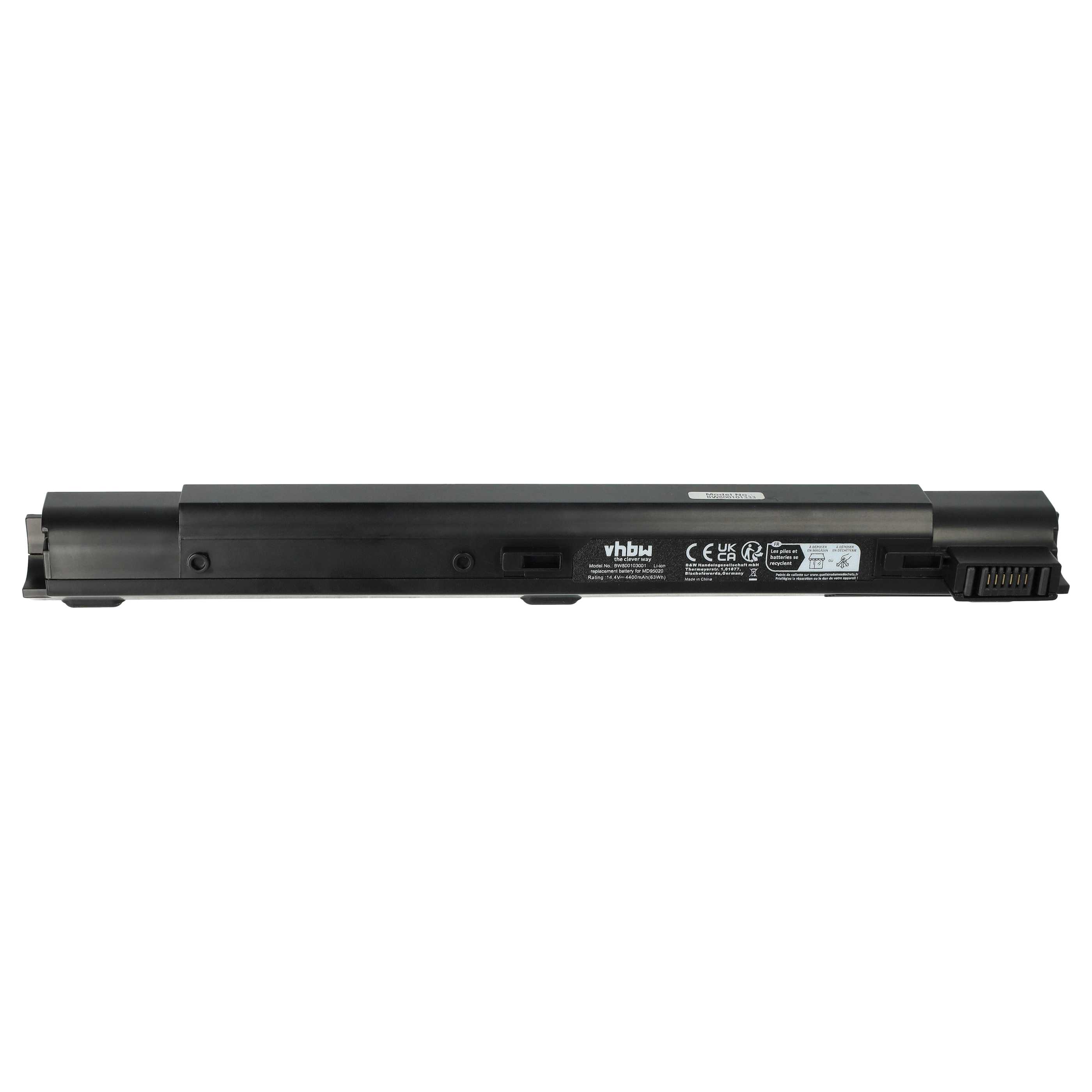 Akumulator do laptopa zamiennik Medion 0299-MP1006J443, GBM-BMS050ABA00 - 4400 mAh 14,8 V Li-Ion, czarny