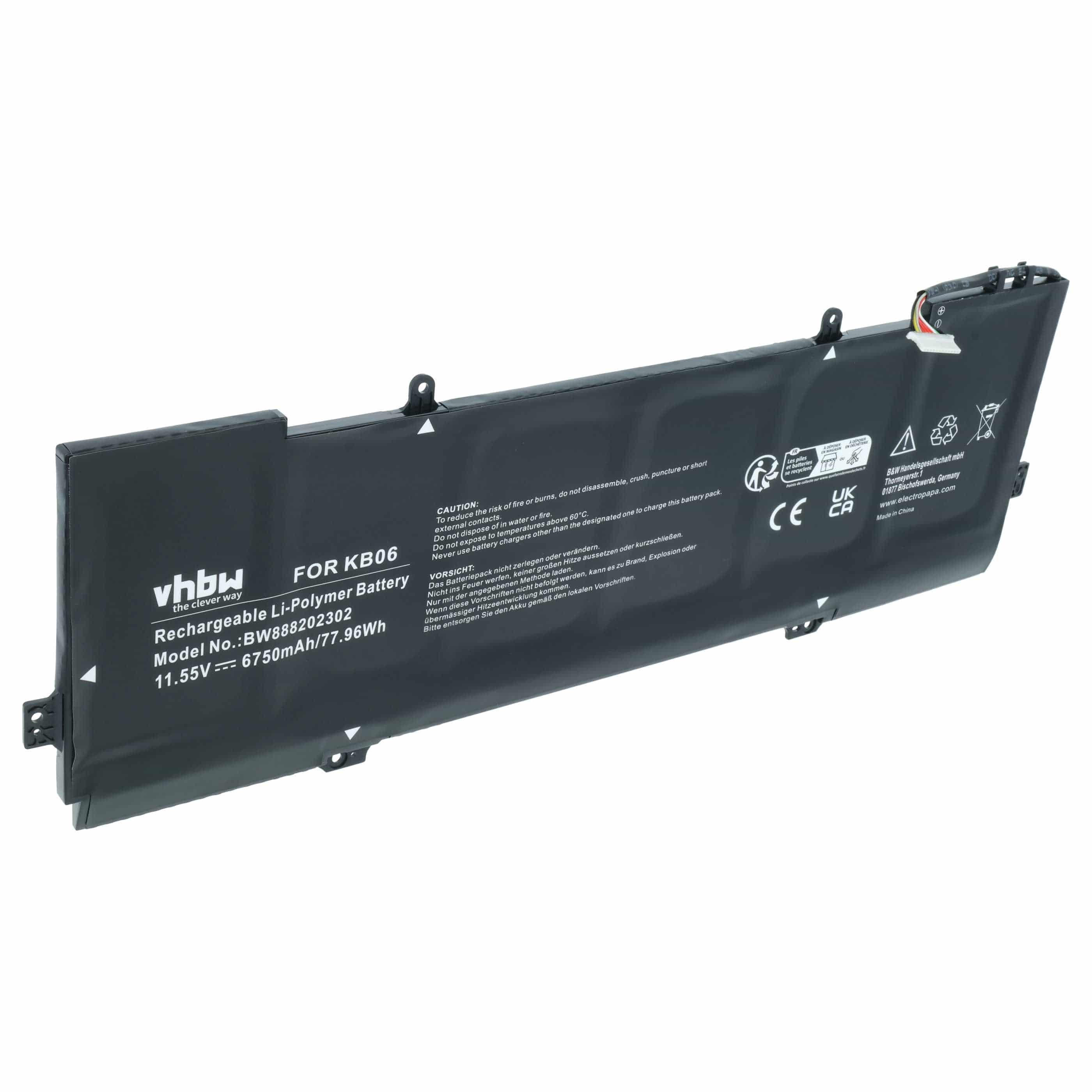 Akumulator do laptopa zamiennik HP 901307-2C1, 902499-855, 902401-2C1, HSTNN-DB7R - 6750 mAh 11,55 V LiPo