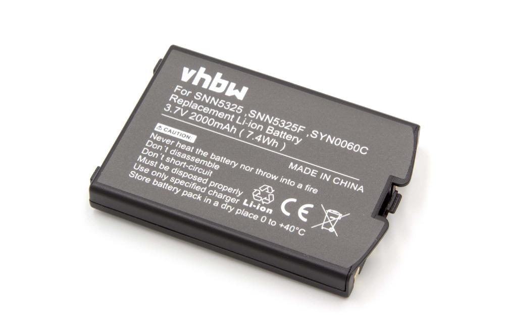 Batterie remplace Iridium SNN5325 pour téléphone portable satellite - 2000mAh, 3,7V, Li-ion