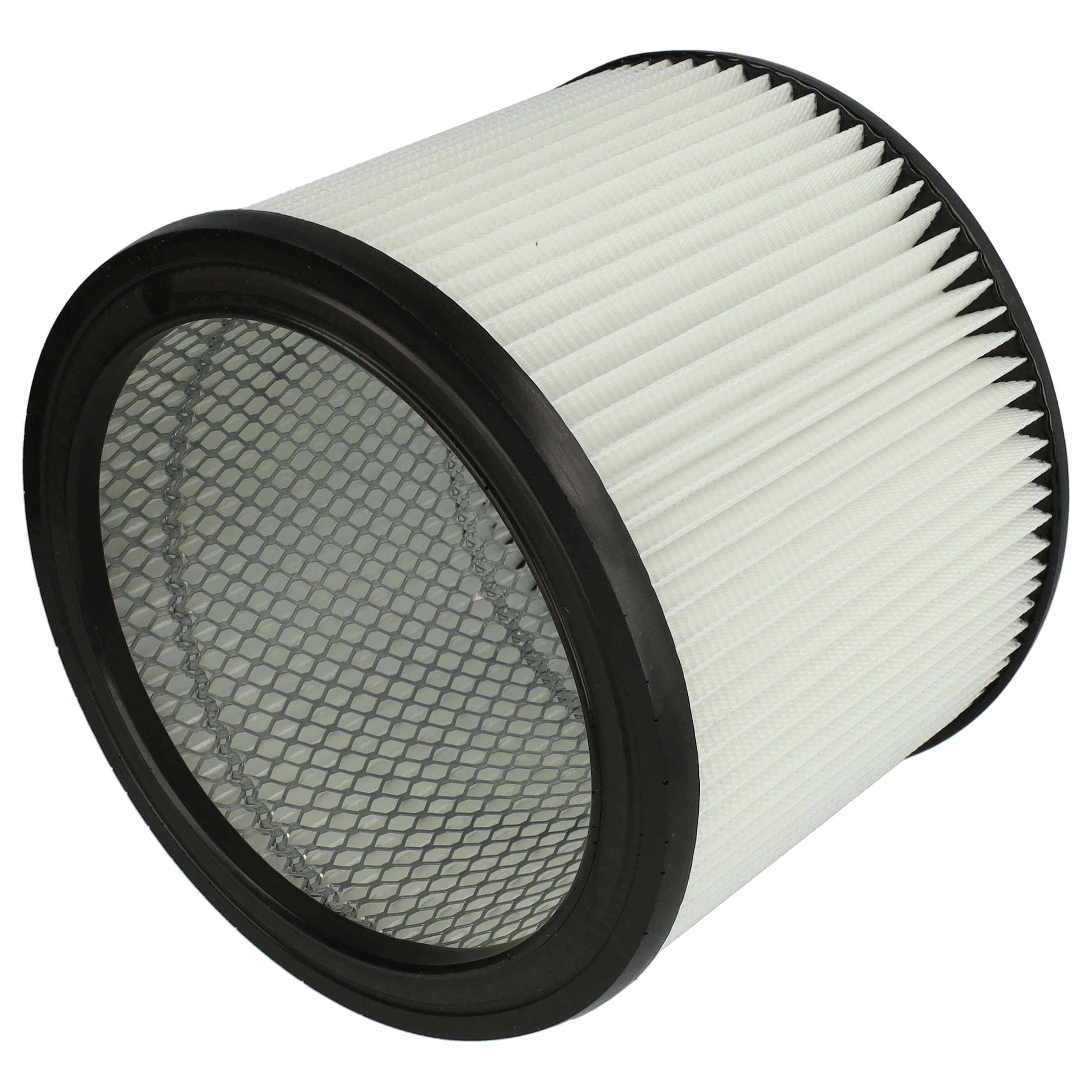 cartridge filter / round filter replaces Masko 13297, 4260486781169 for Masko Vacuum Cleaner, black / white