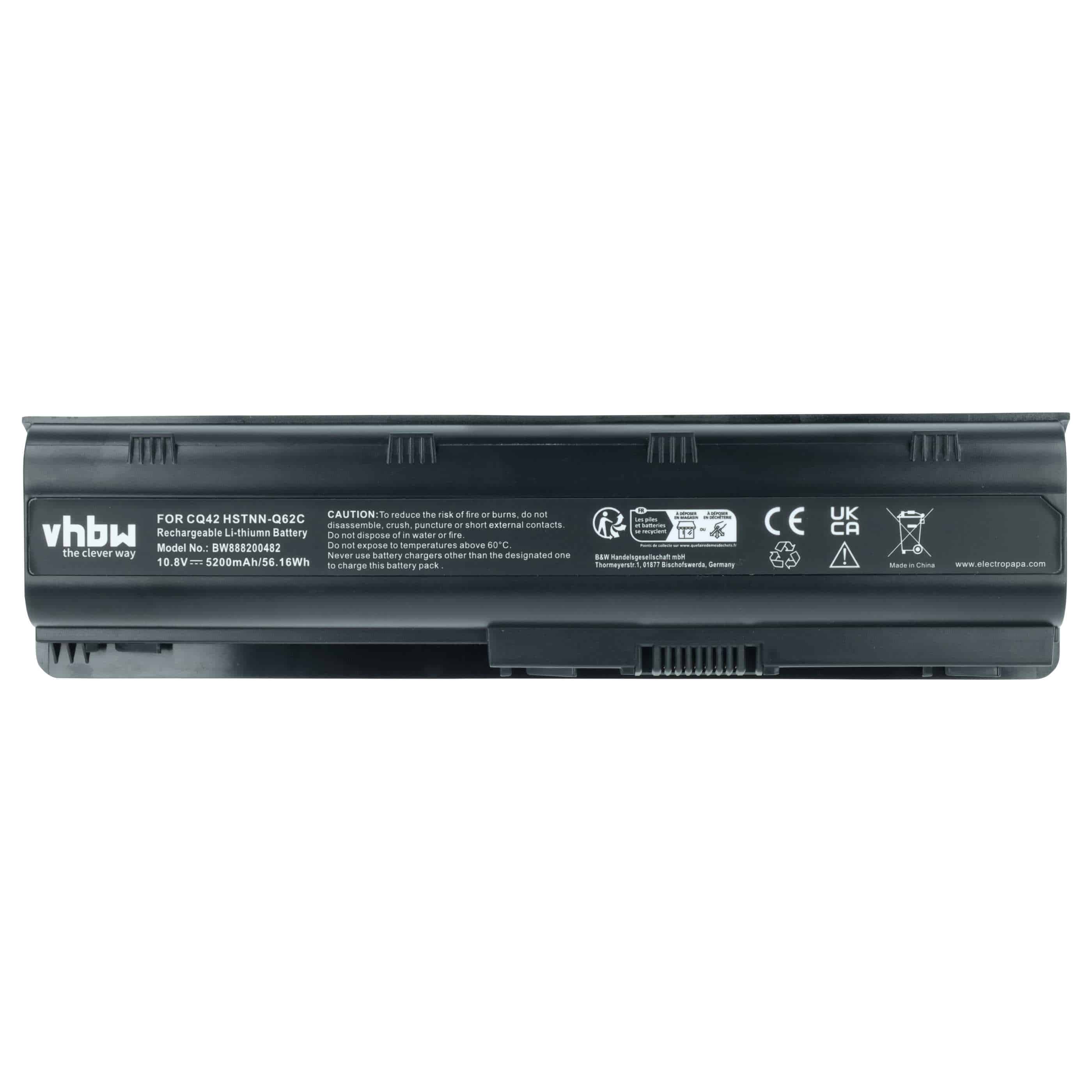Notebook-Akku passend für HP Pavilion dv7-xxxx - 5200mAh 10,8V Li-Ion, schwarz