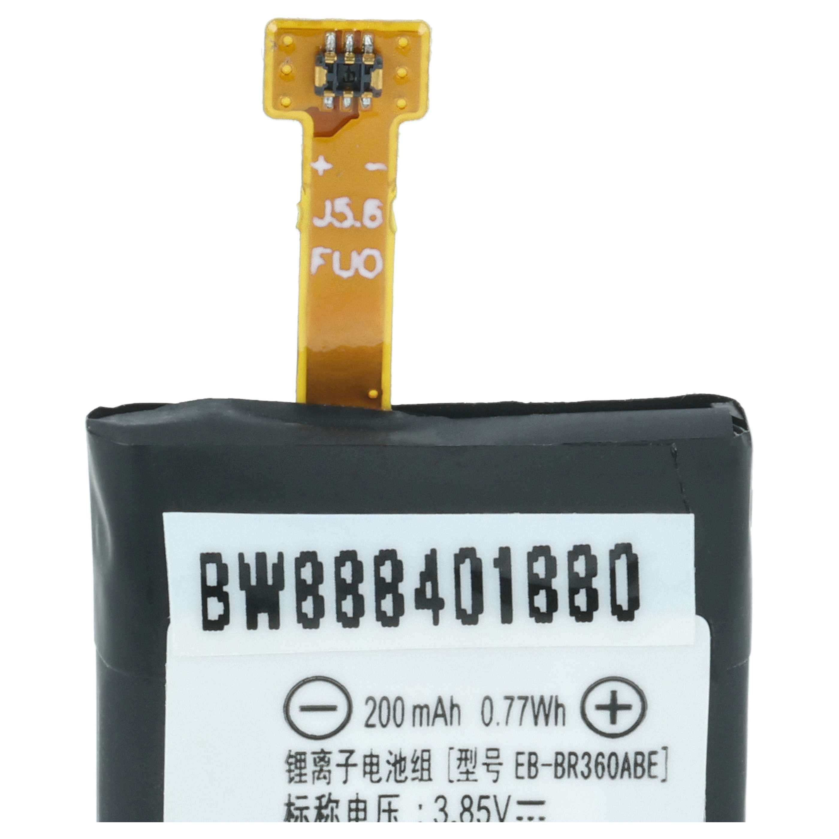 Batteria sostituisce Samsung GH43-04611B, EB-BR360ABE per smartwatch - 200mAh 3,85V Li-Poly