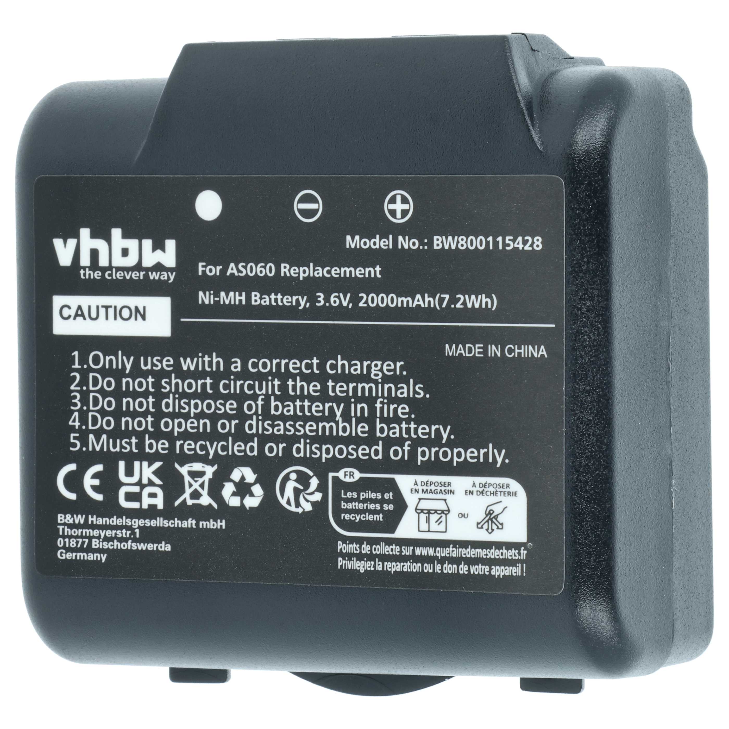 Batería (5 ud) reemplaza IMET AS060, AS083 sistema control - 2000mAh 3,6V NiMH