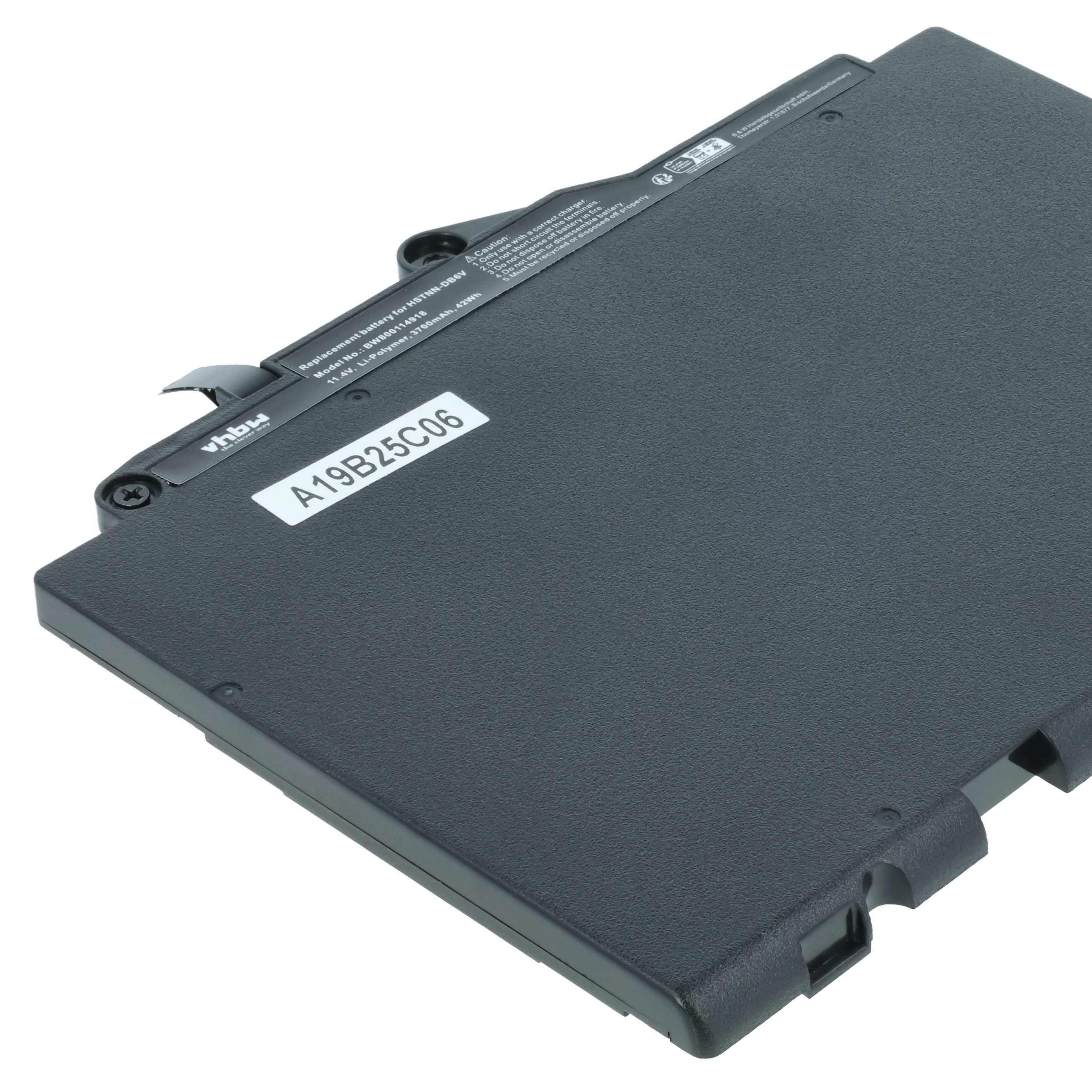 Akumulator do laptopa zamiennik HP 800232-541, 800232-271, 800232-241 - 3700 mAh 11,4 V LiPo, czarny