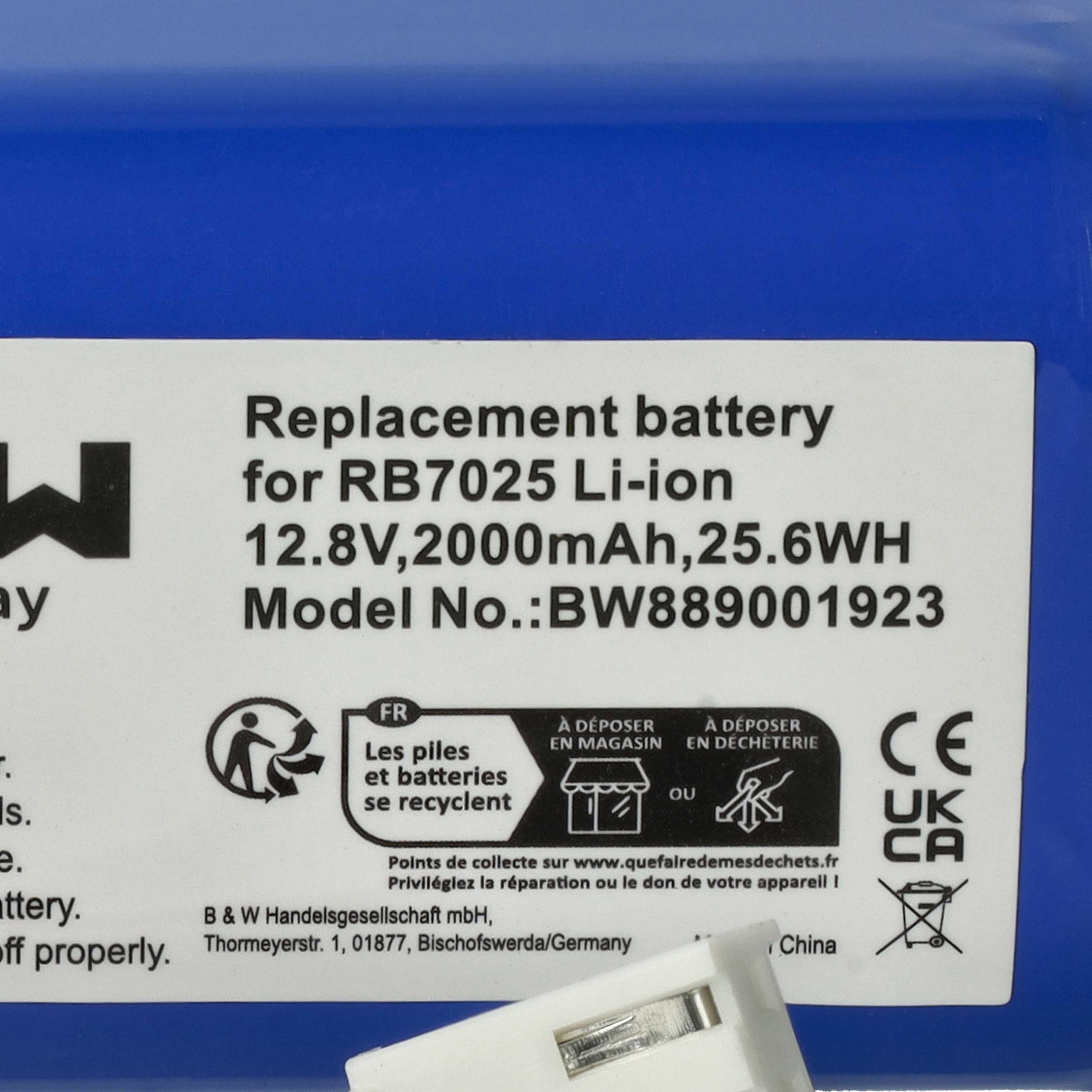Batteria sostituisce Philips CP0111/01, 4IFR19/66 per robot aspiratore Philips - 2000mAh 12,8V Li-Ion