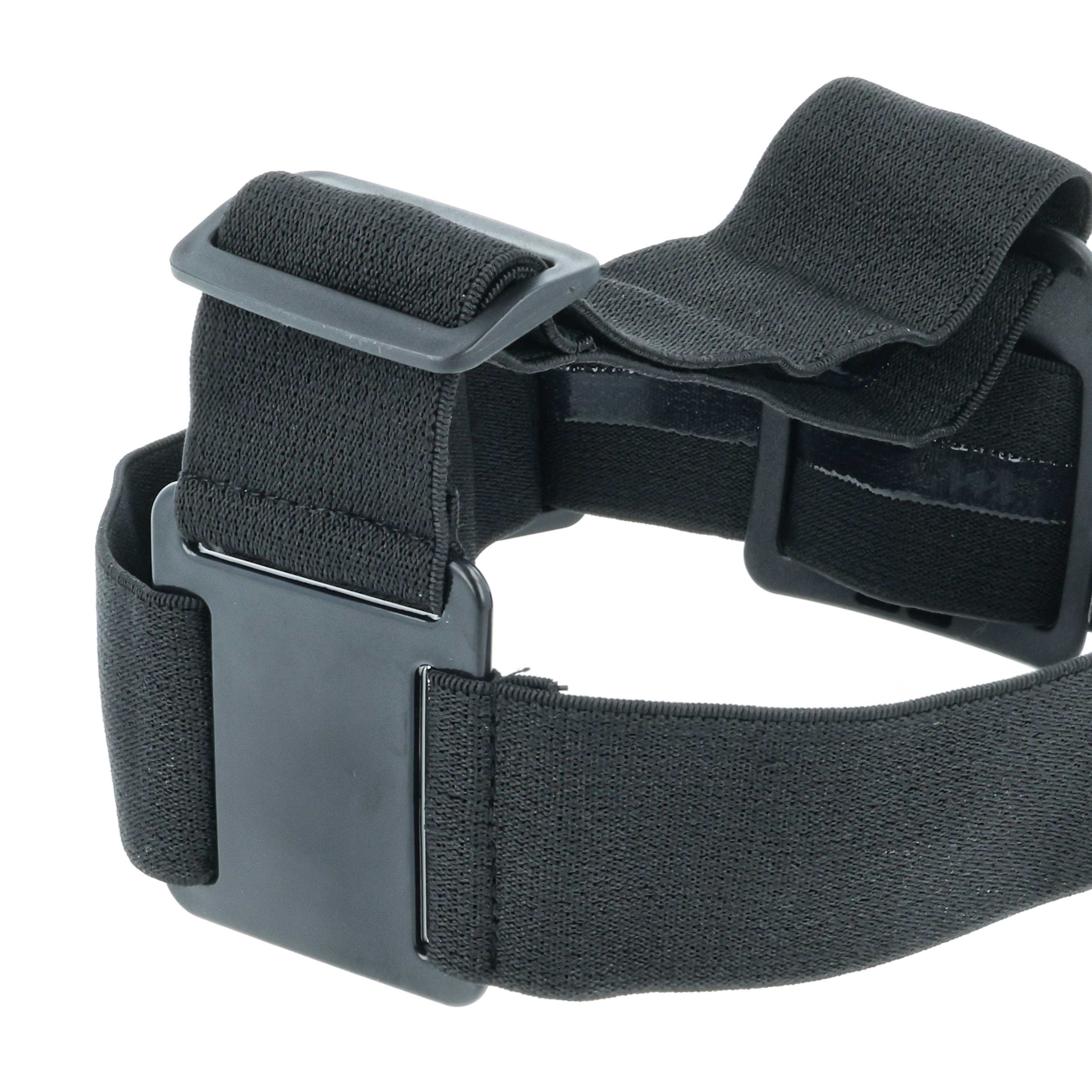 Kopfband passend für Garmin, GoPro Hero Action-Cam u.a. - Mit Antirutschbeschichtung, Schwarz