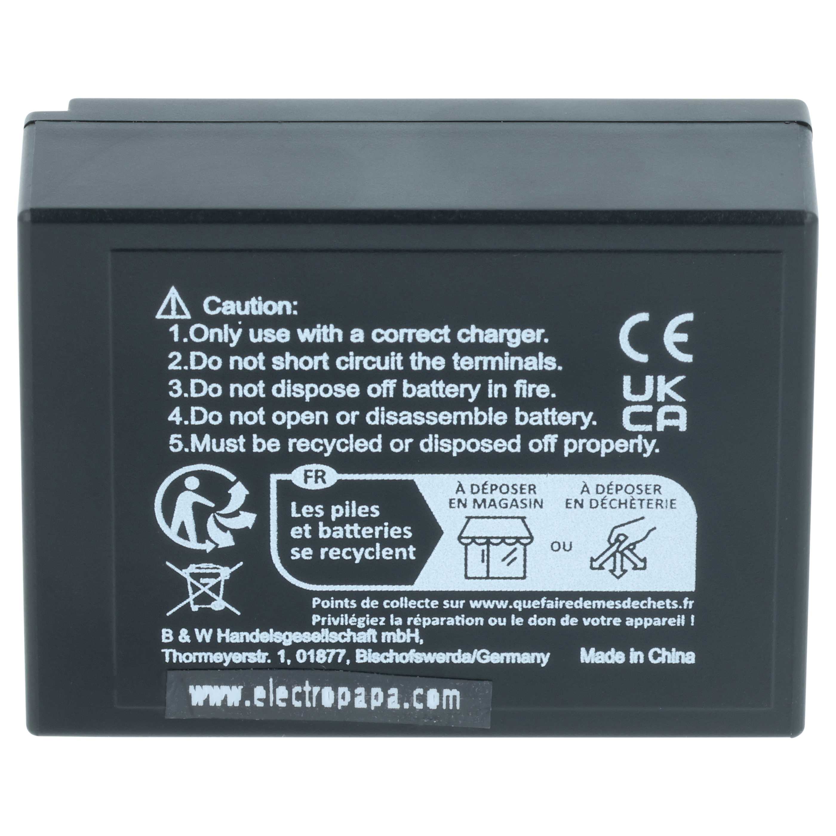 Battery replaces Fuji Fujifilm NP-W126s, NP-W126 - 800mAh, 7.2V, Li-Ion