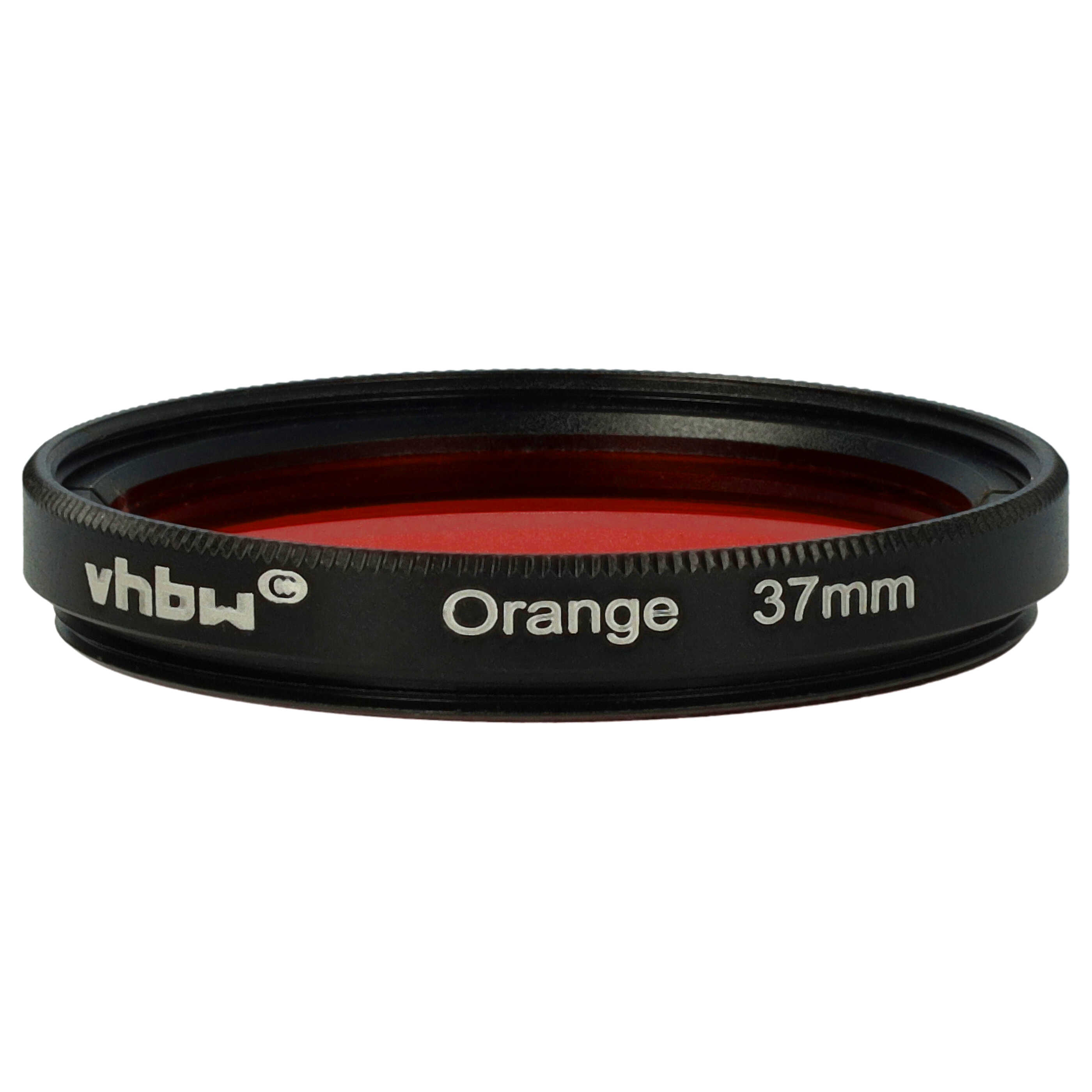 Filtro de color para objetivo de cámara con rosca de filtro de 37 mm - Filtro naranja