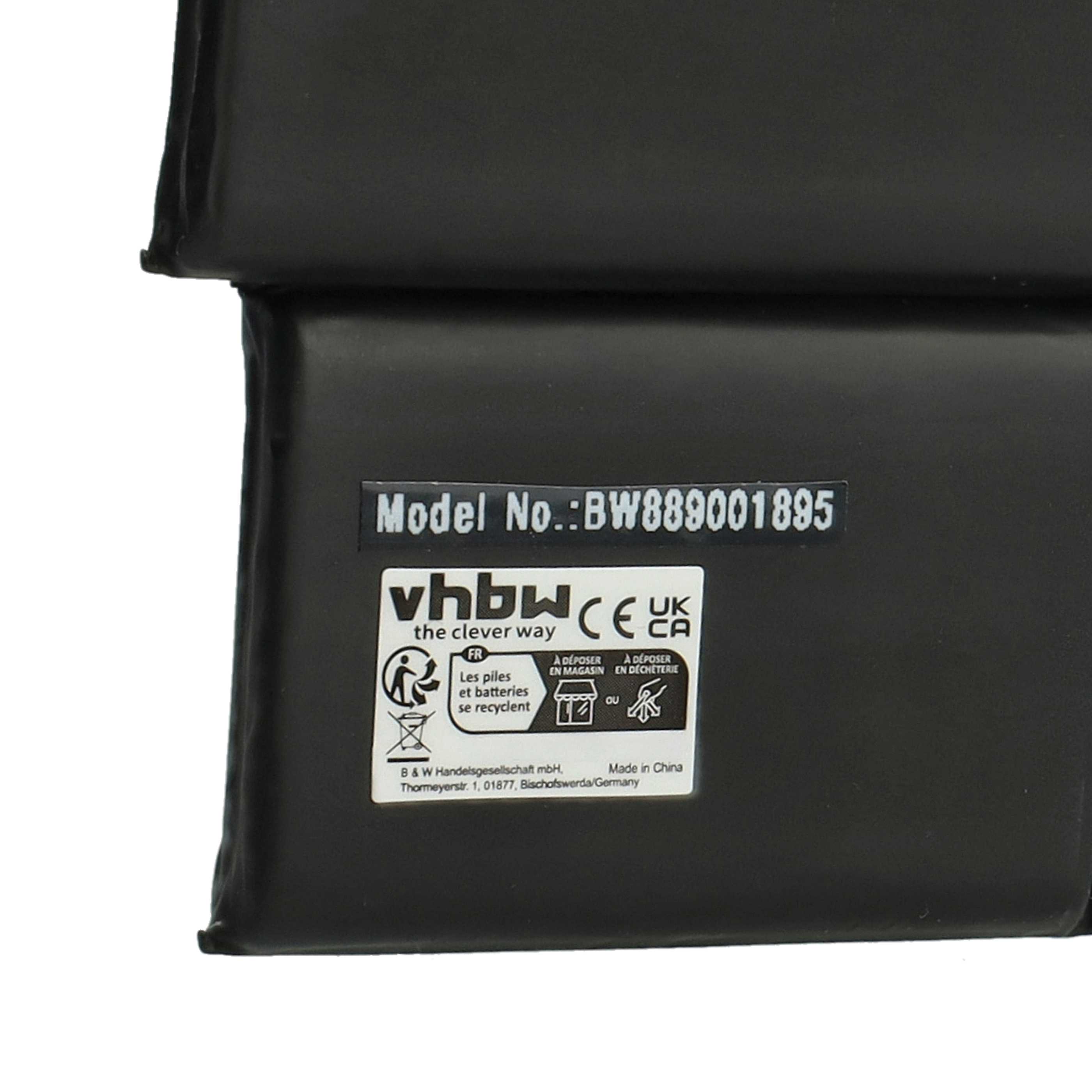Notebook-Akku als Ersatz für Apple A2519 - 3800mAh 11,74V Li-Polymer, schwarz
