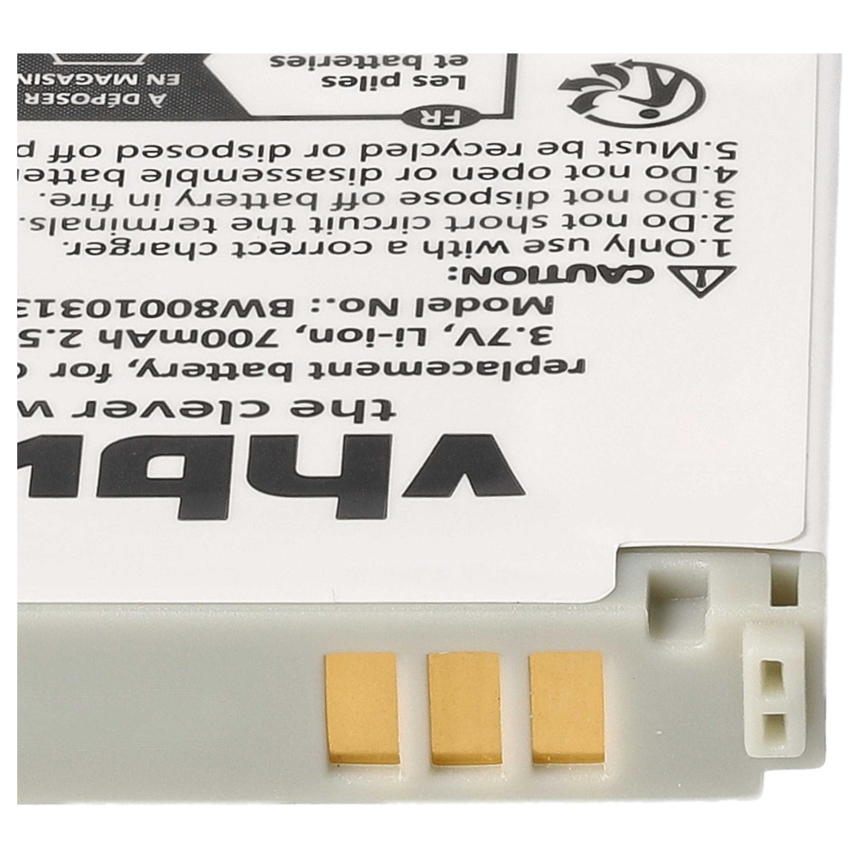 Akku als Ersatz für Panasonic CGA-LB102 - 700mAh 3,7V Li-Ion