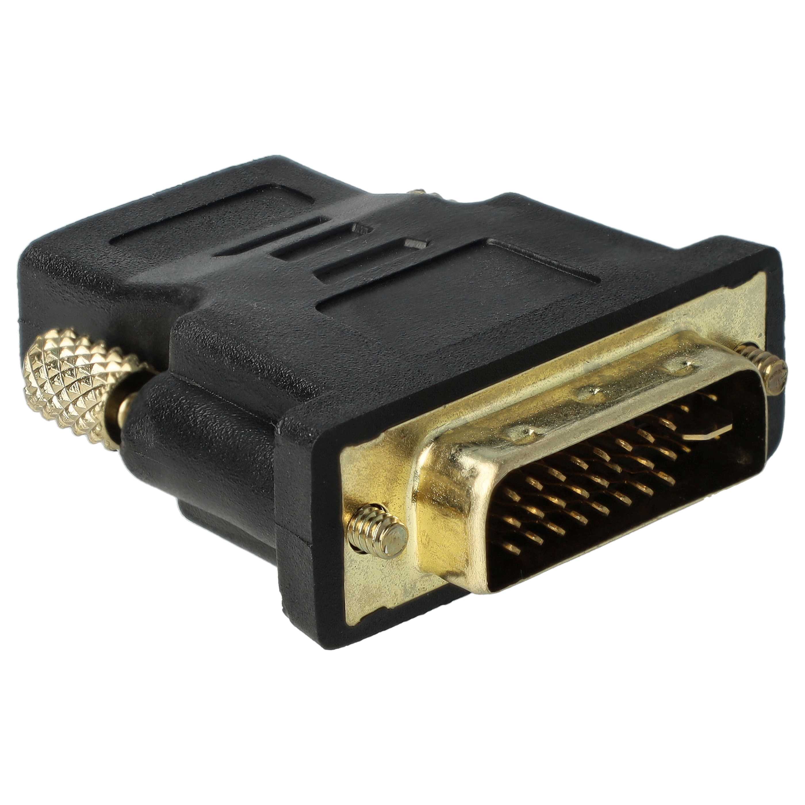 vhbw Adaptador HDMI-DVI para conectar dispositivos DVI - Clavija HDMI-A (macho) a DVI (hembra) negro