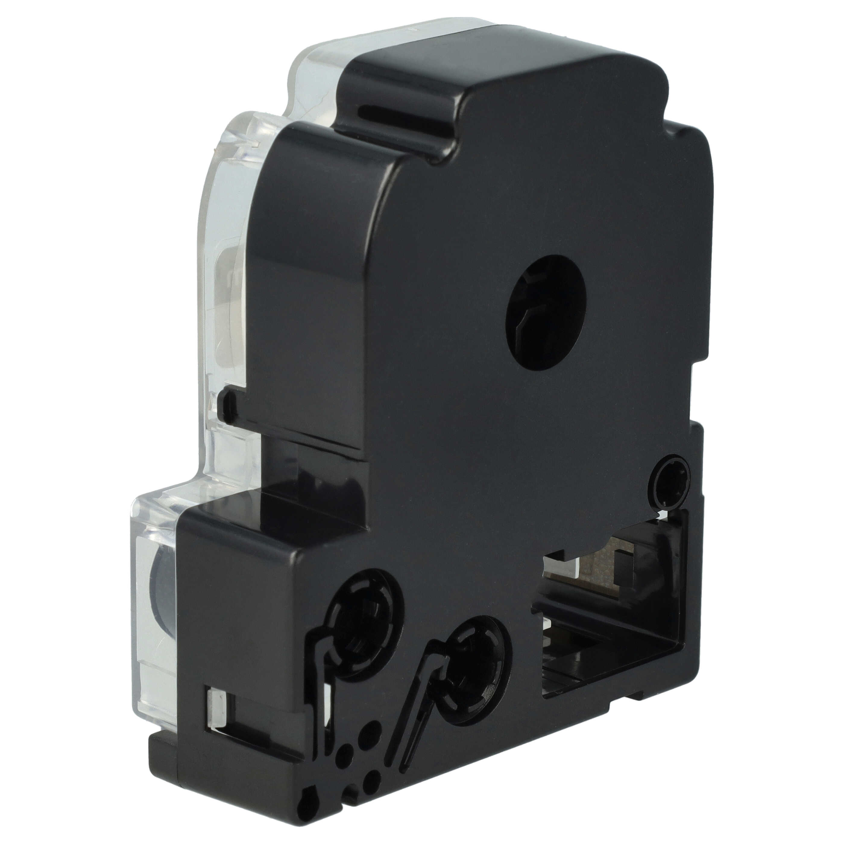 10x Cassetta nastro sostituisce Epson SS18KW, LC-5WBN per etichettatrice Epson 18mm nero su bianco