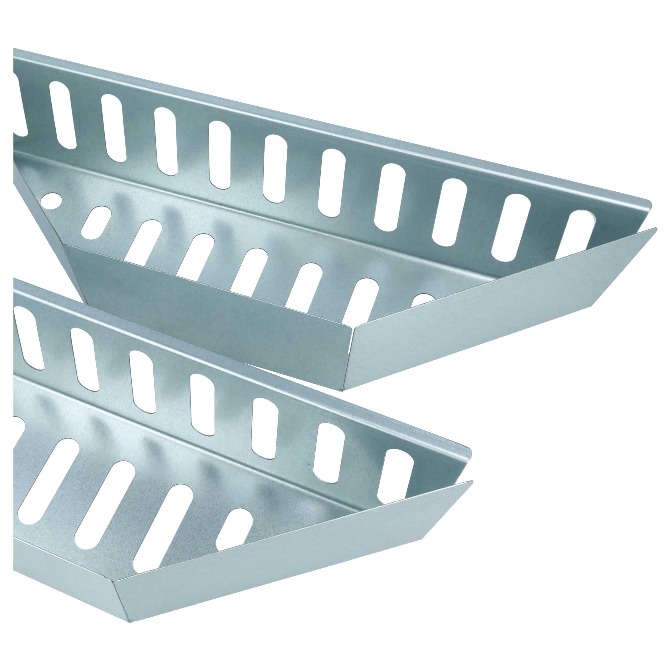2x Panier à charbon remplace Weber 7403 pour grill Weber - Récipient 38,5 x 11,8 x 7,5 cm
