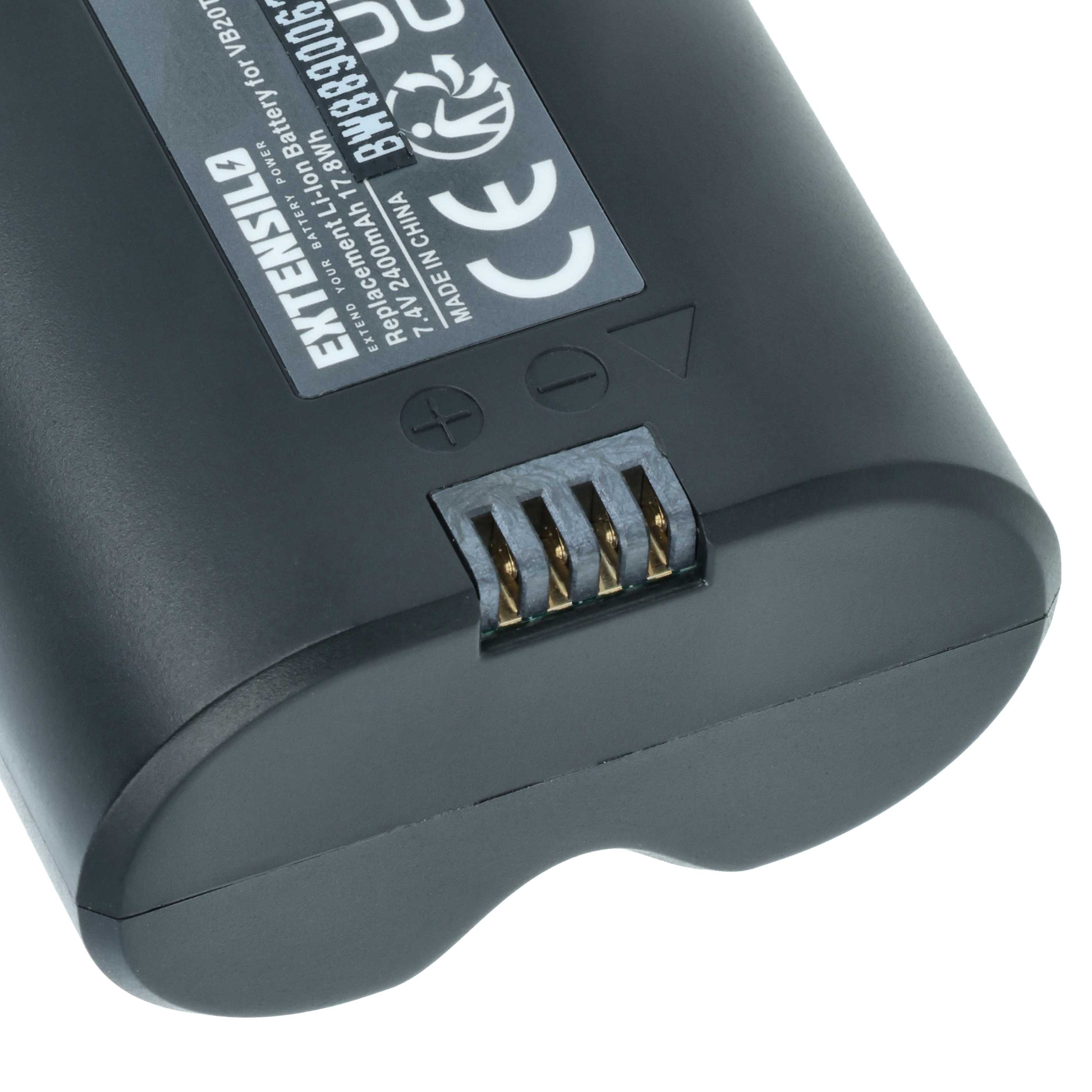 Camera Flash Unit Battery replaces Godox 5167, VB-20 - 2400 mAh 7.4 V Li-Ion