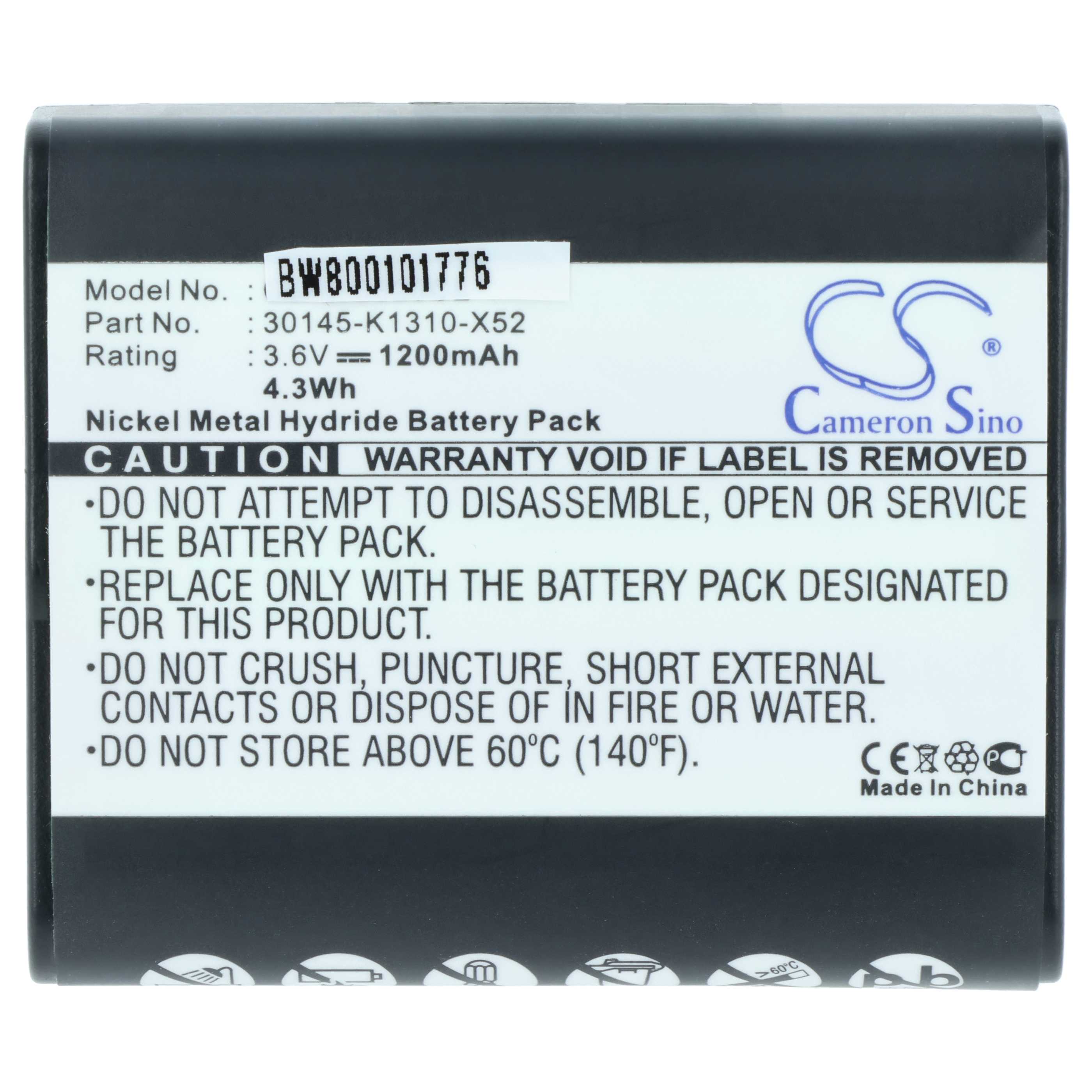 Batterie remplace Siemens 30145-K1310-X52 pour téléphone Telekom / T-Sinus - 1200mAh 3,6V NiMH