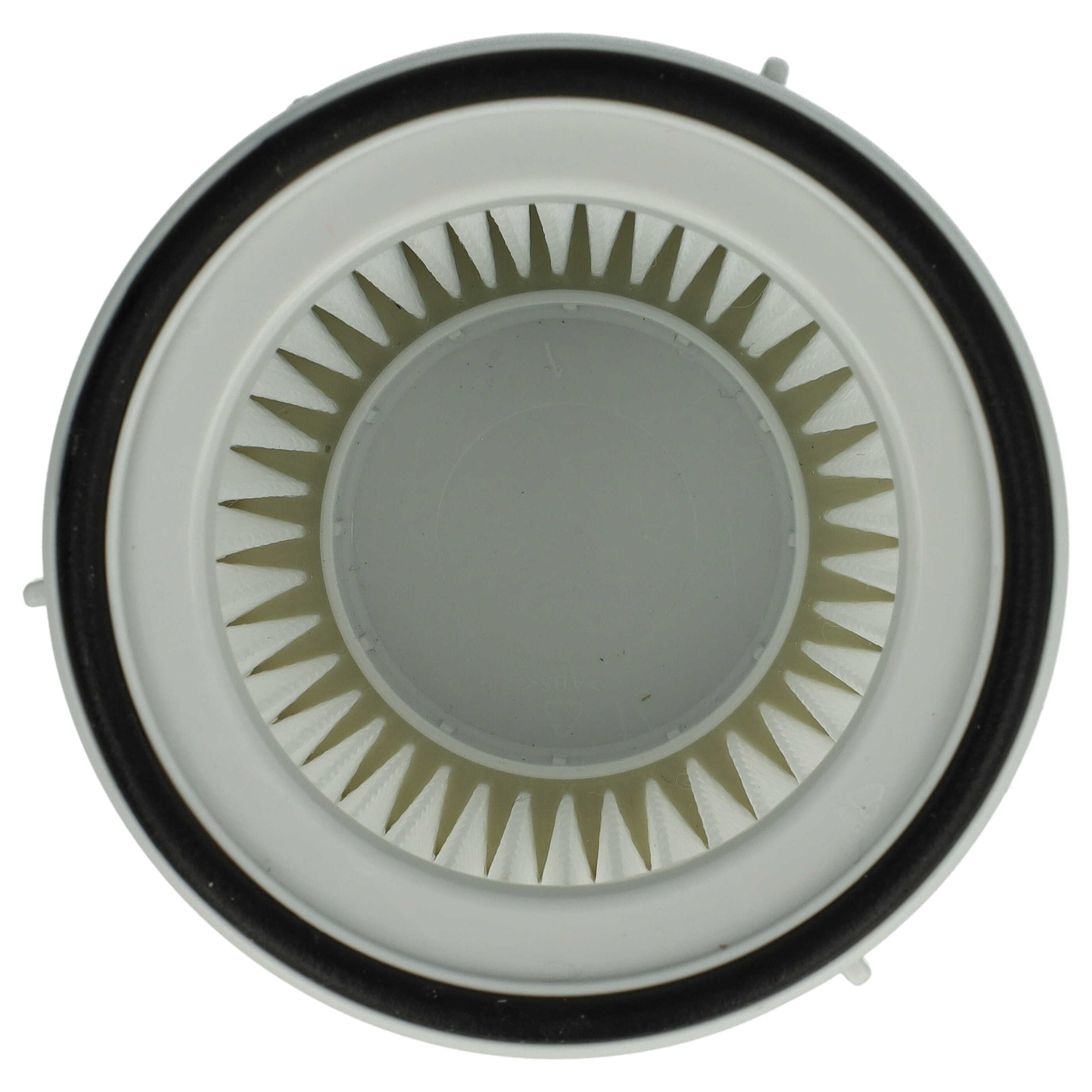 2x Filterfilter replaces Black & Decker FVF100 for Black & Decker Vacuum Cleaner, black / white