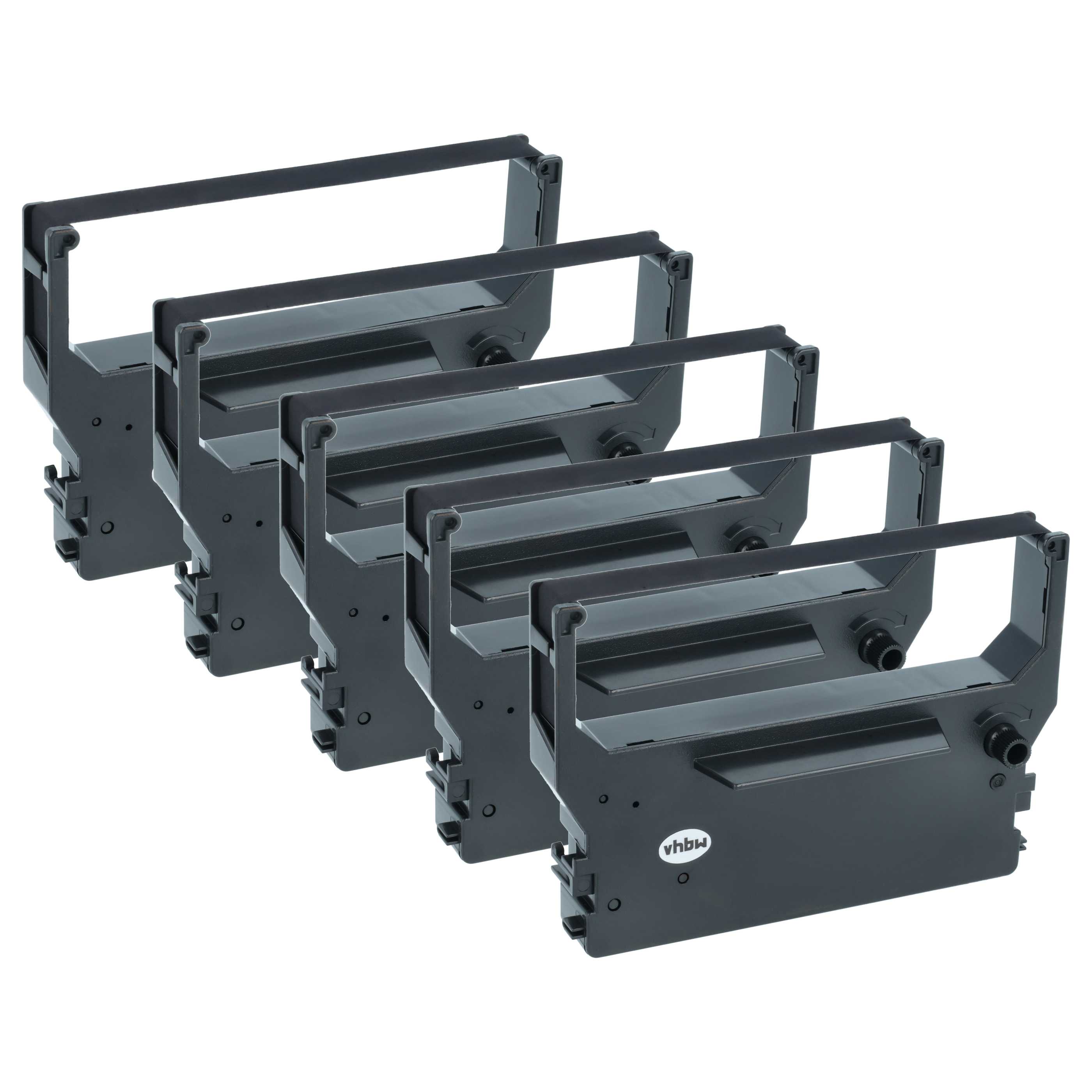 5x Ink Ribbon replaces Star 80981610 for Utax Dot Matrix, Receipt Printer etc. - Black
