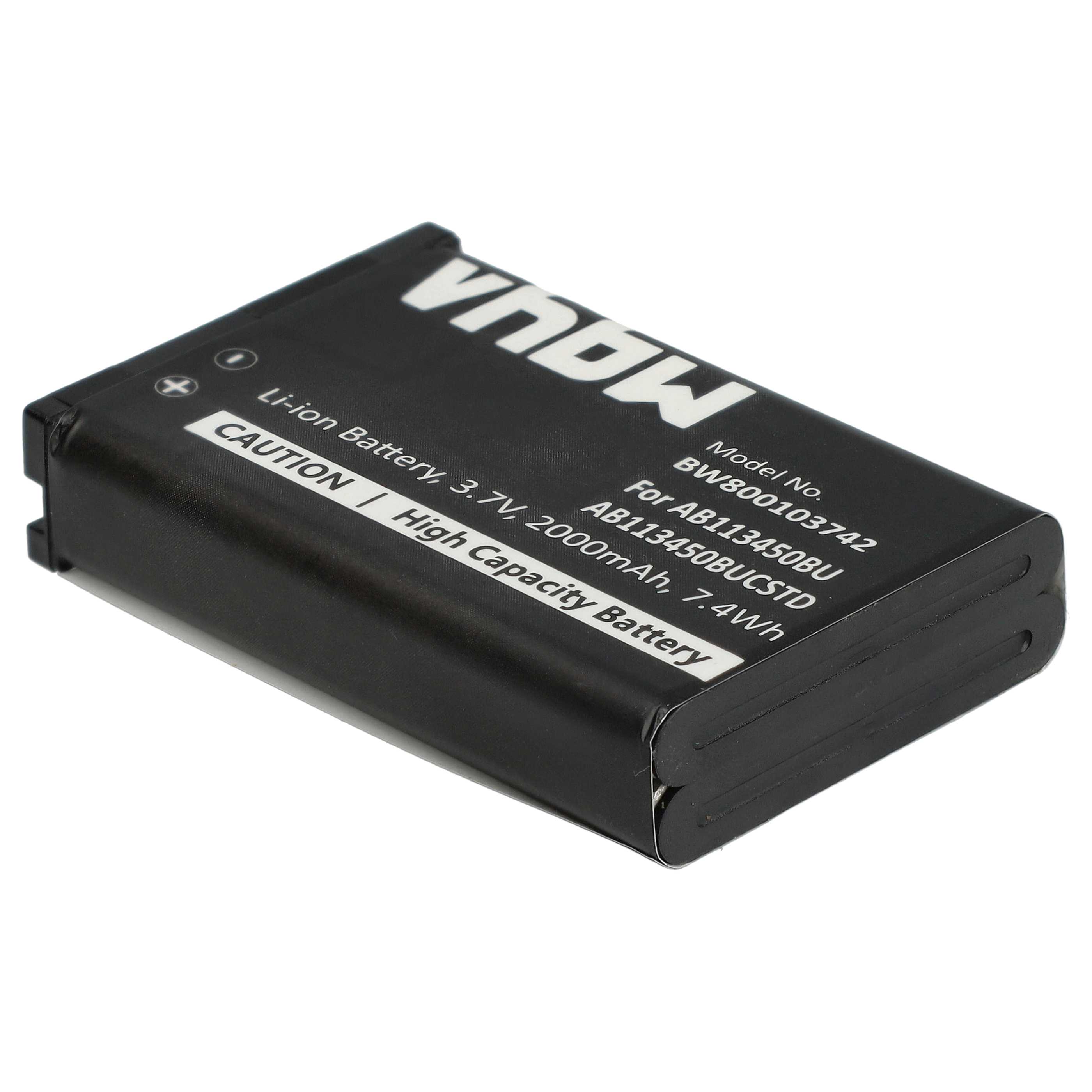 Mobile Phone Battery Replacement for Samsung AB113450BU, AB113450BUCSTD - 2000 mAh 3.7 V Li-Ion