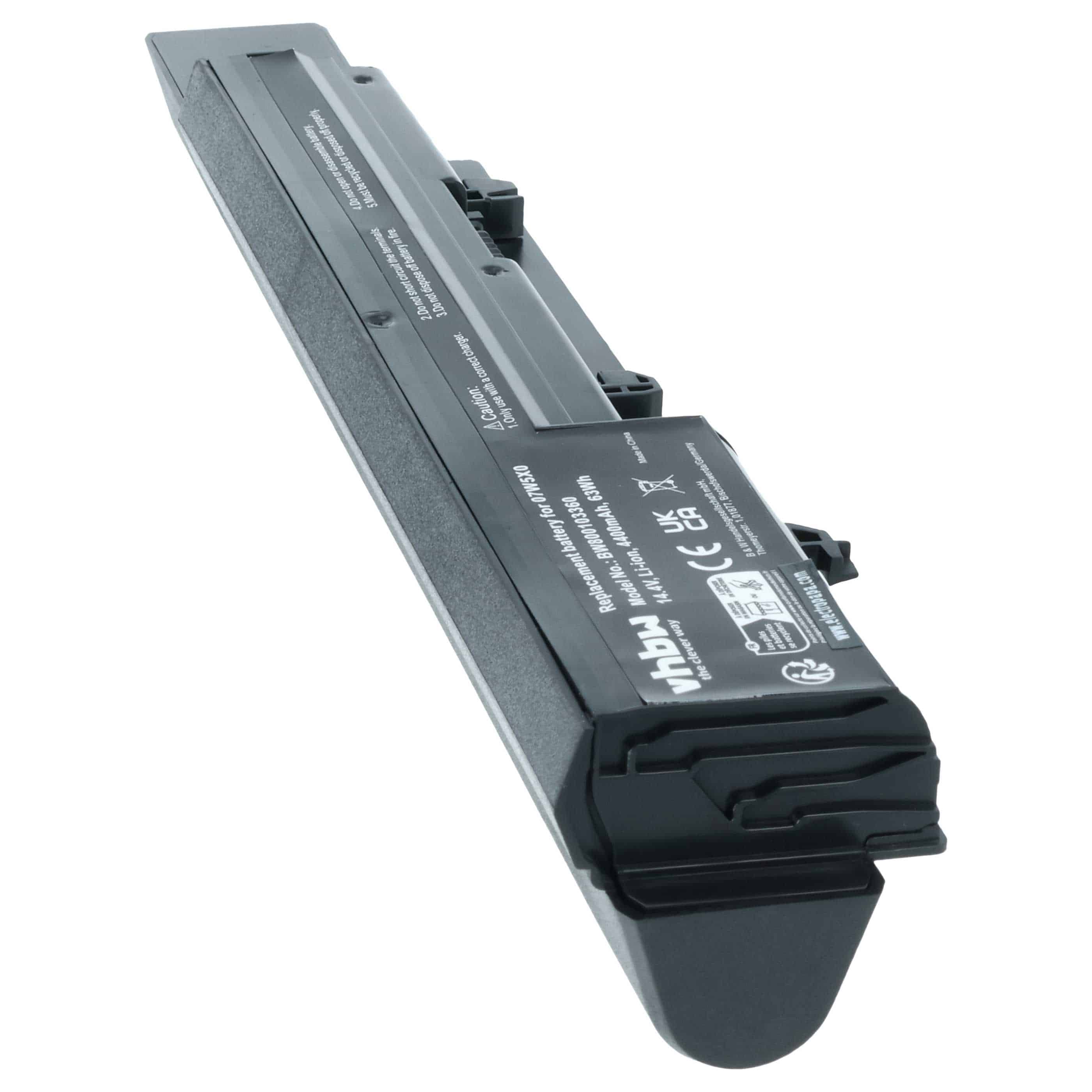 Akumulator do laptopa zamiennik Dell 0GRNX5, 0NF52T, 07W5X0, 07W5X09C, 093G7X - 4400 mAh 14,8 V Li-Ion, czarny