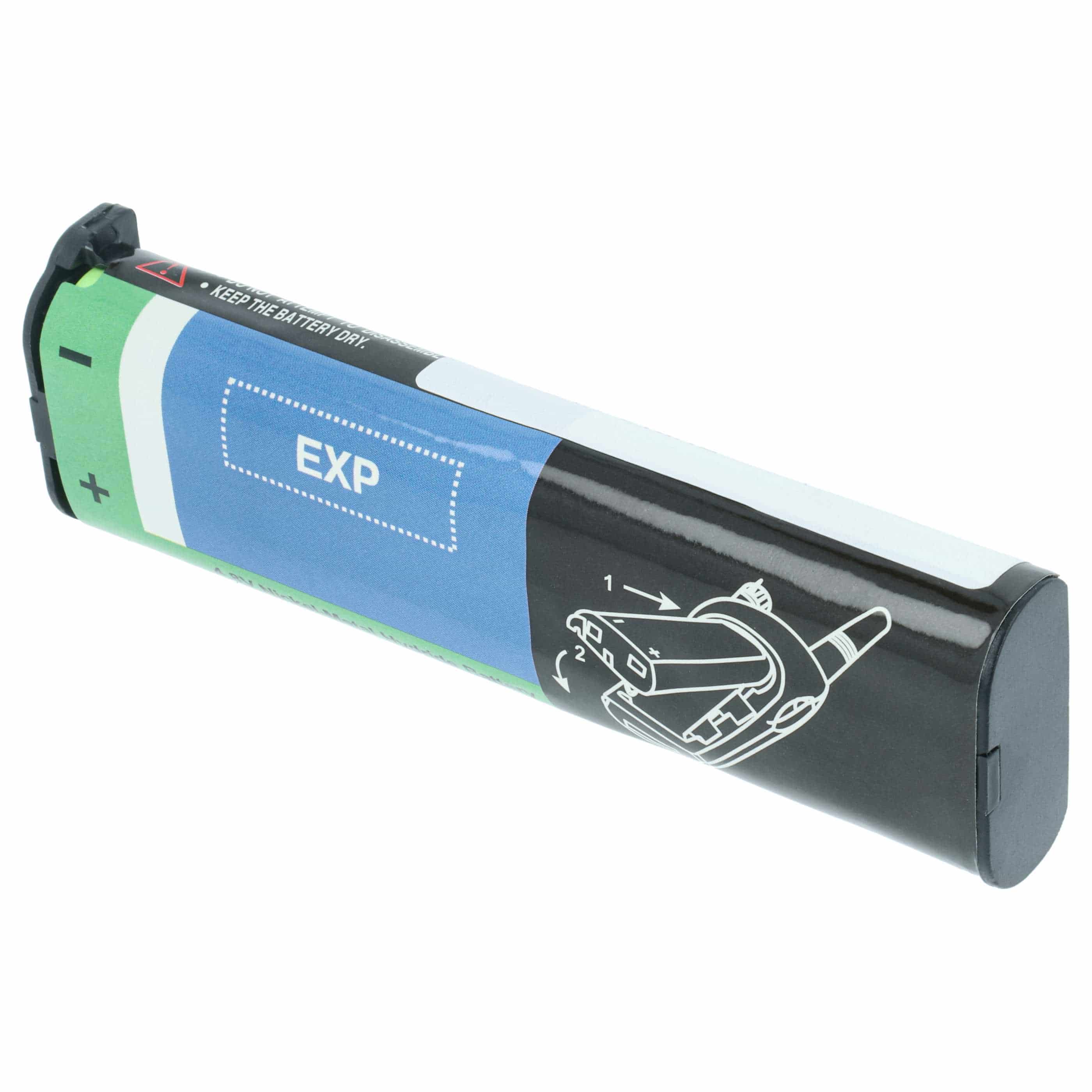 Radio 2x Battery replaces Motorola NNTN4190, NTN8657, NTN8970A, NNTN4190A, NNTN4190AR - 1200 mAh 4.8 V NiMH
