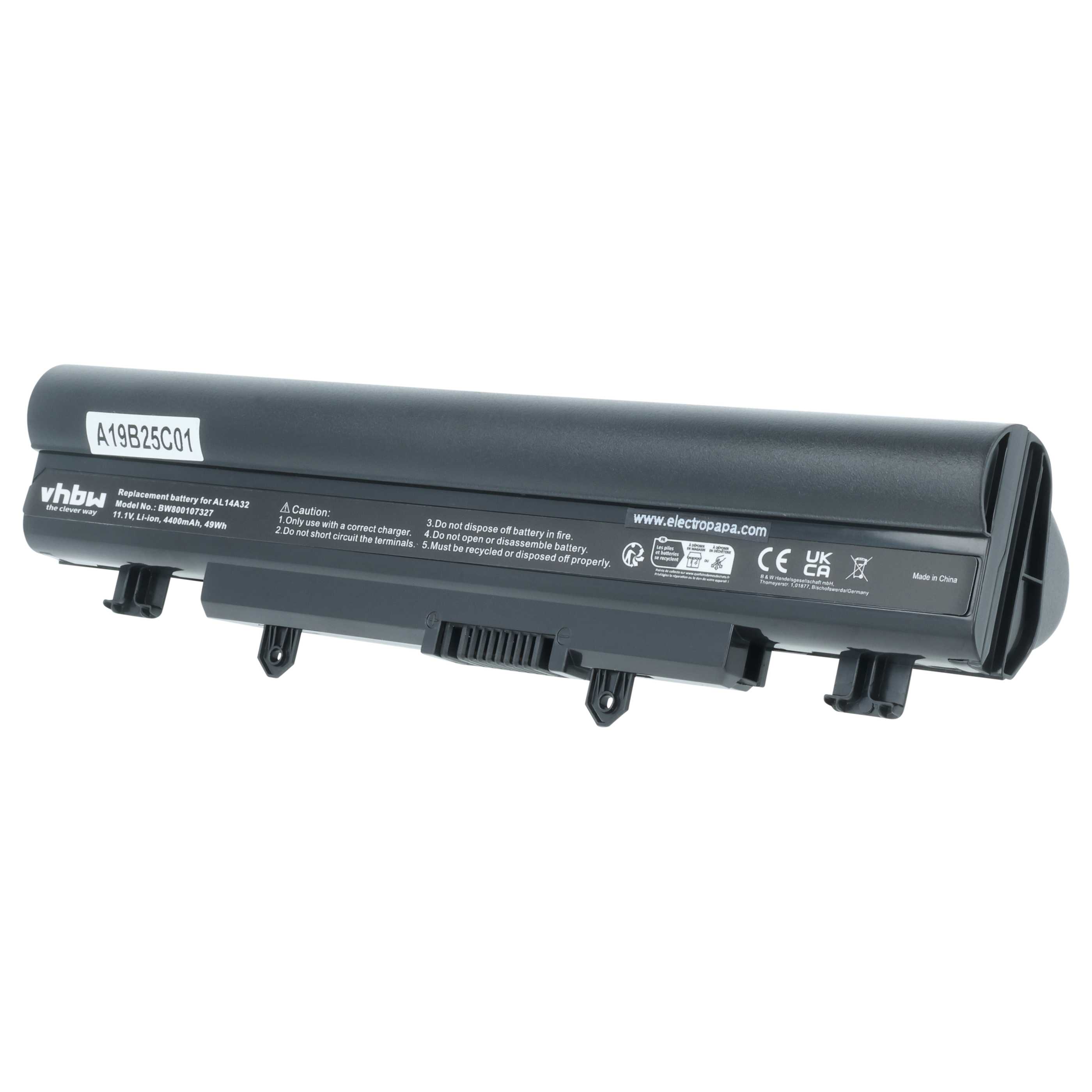 Akumulator do laptopa zamiennik Acer AK.006BT.099, 31CR17/65-2, AK.006BT.09 - 4400 mAh 11,1 V Li-Ion, czarny