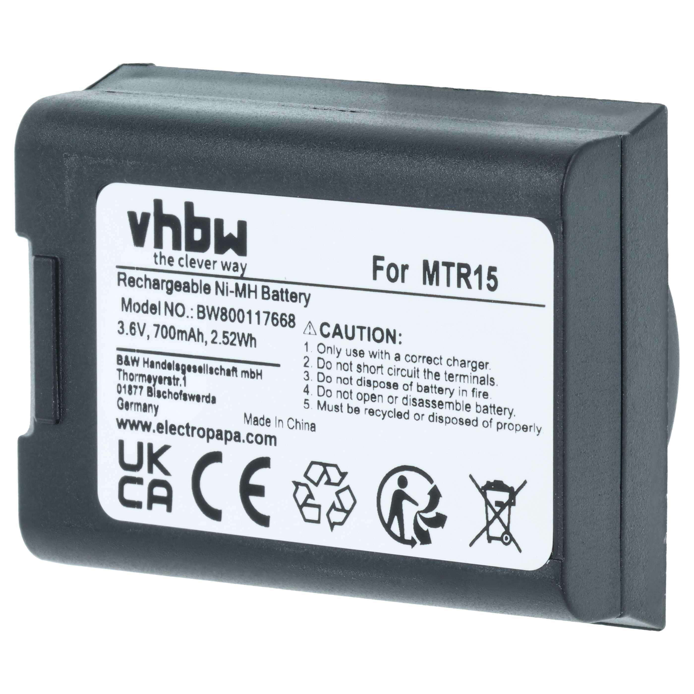 Batteria per telecomando remote controller sostituisce Ravioli NH800 - 700mAh 3,6V NiMH