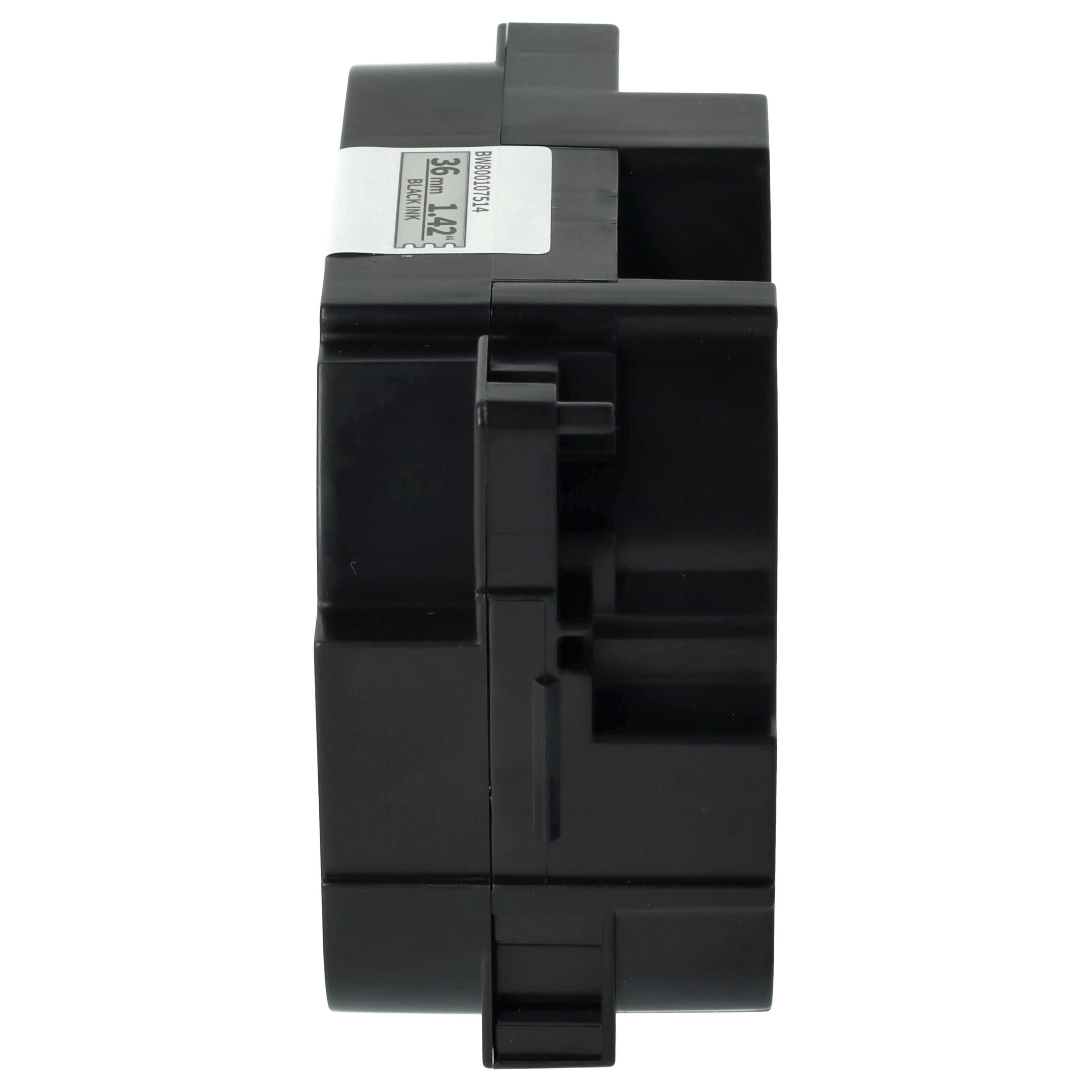 Cassette à ruban remplace Brother TZE-M961, TZ-M961 - 36mm lettrage Noir ruban Argent mat