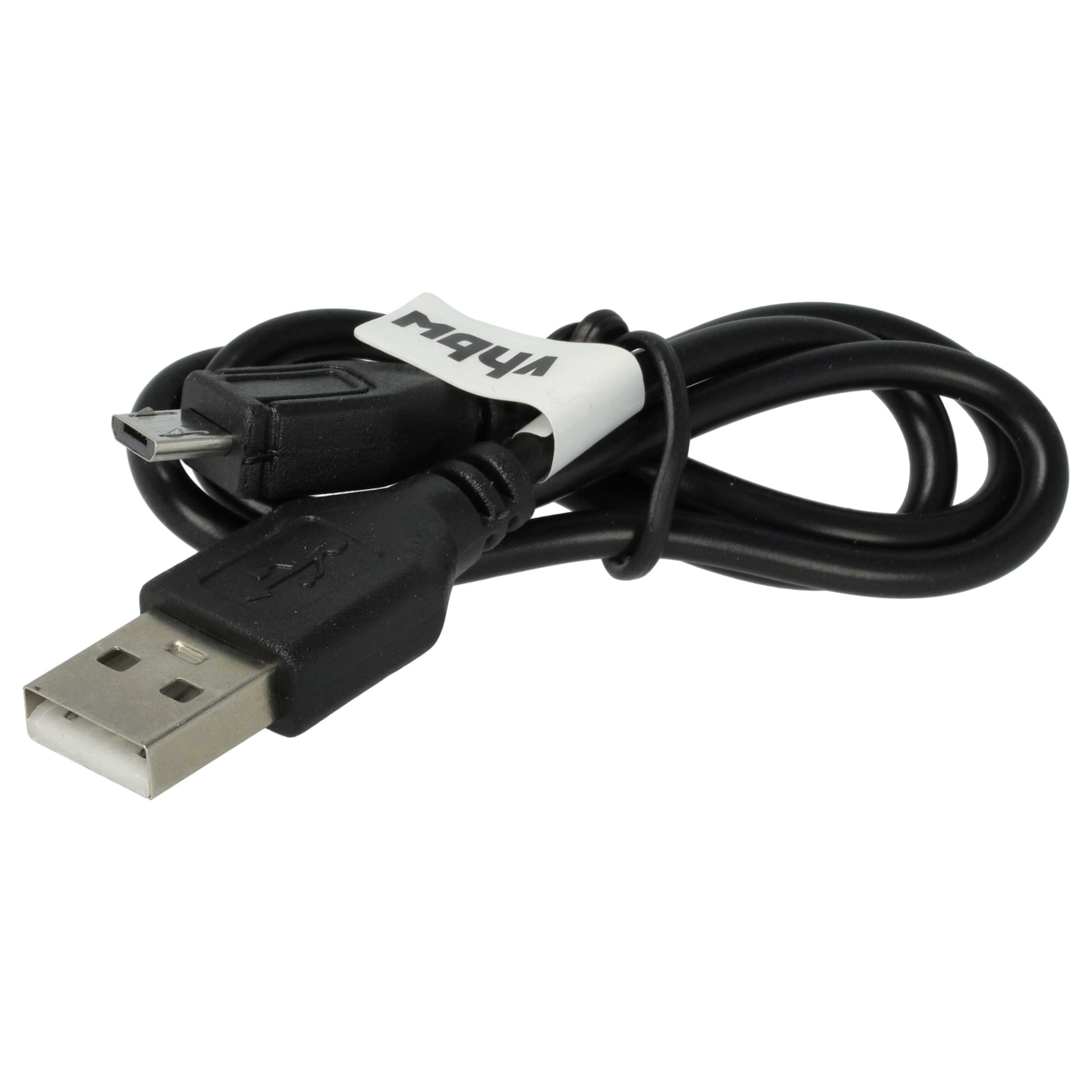 100x Micro-USB Cable USB Type A to Micro USB suitable for various devices - Black, 0.3 m