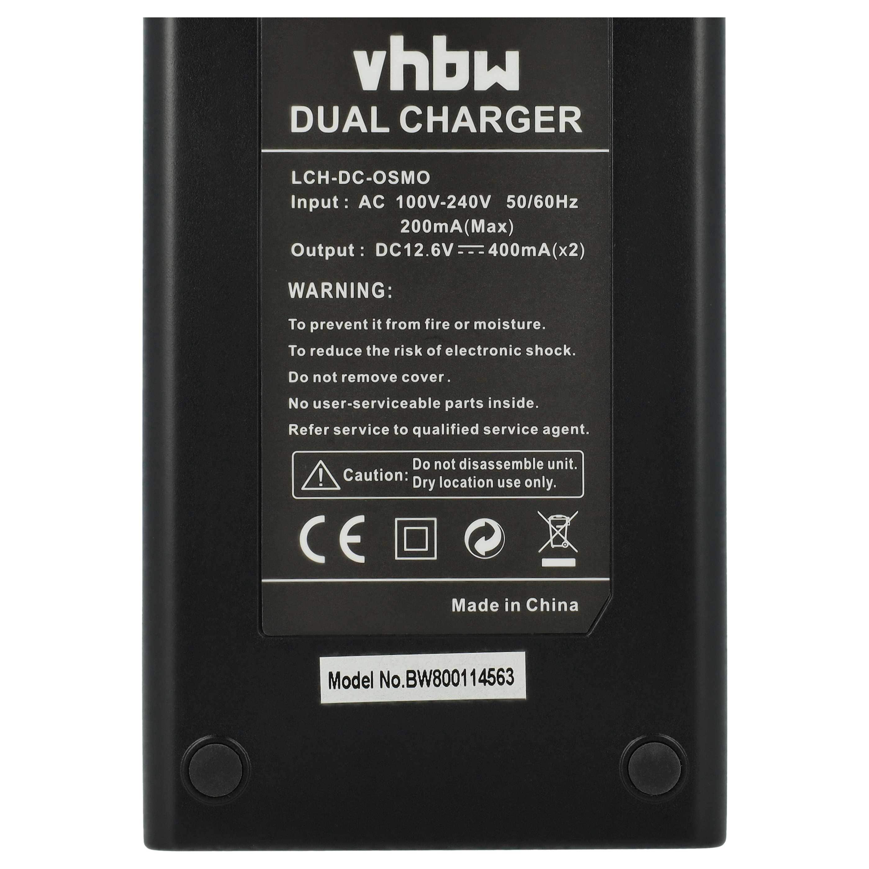 Battery Charger suitable for DJI Osmo Digital Camera - 0.4 A, 12.6 V