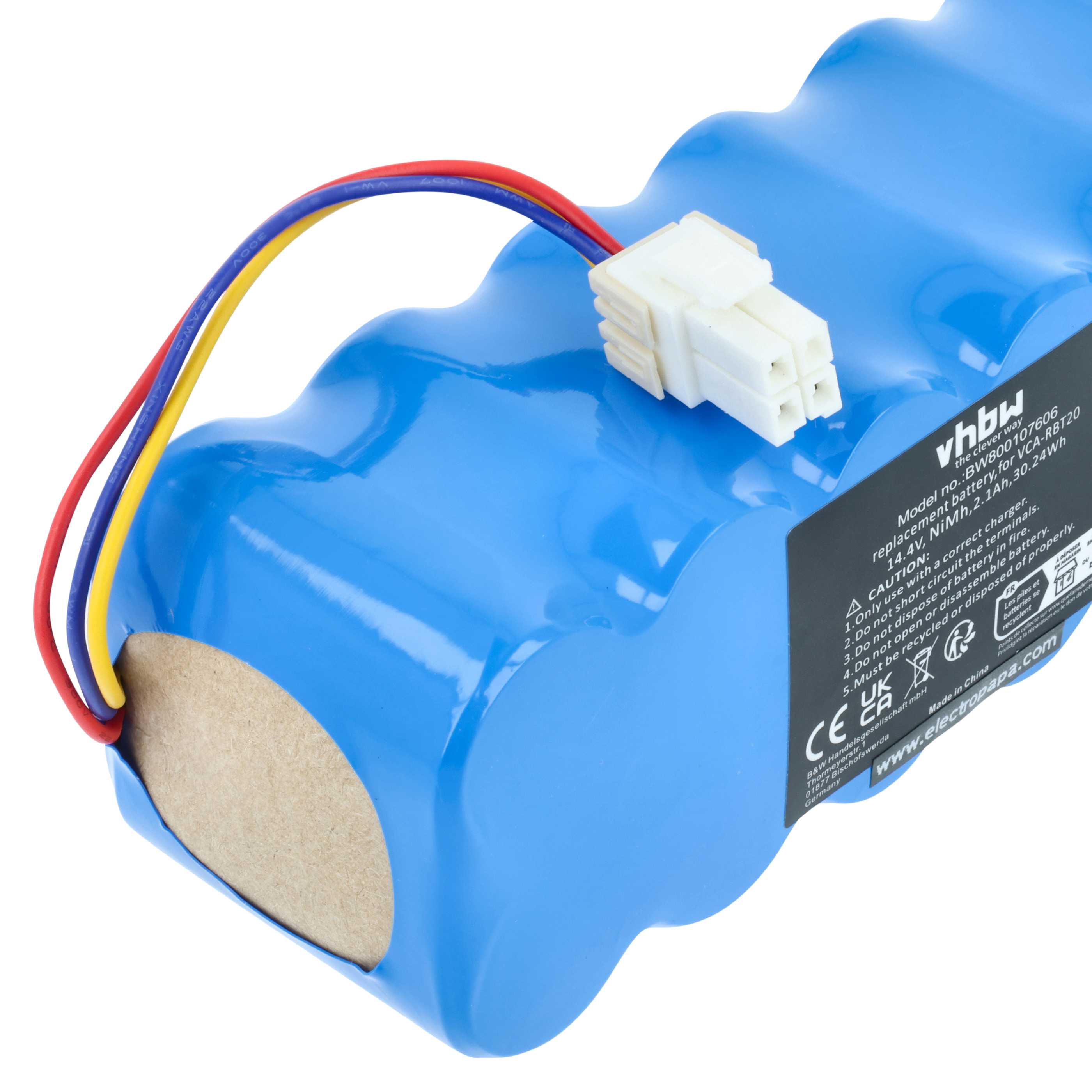 Batteria sostituisce Samsung AP5576883, DJ63-01050A, AP5579205 per aspirapolvere - 2100mAh 14,4V NiMH
