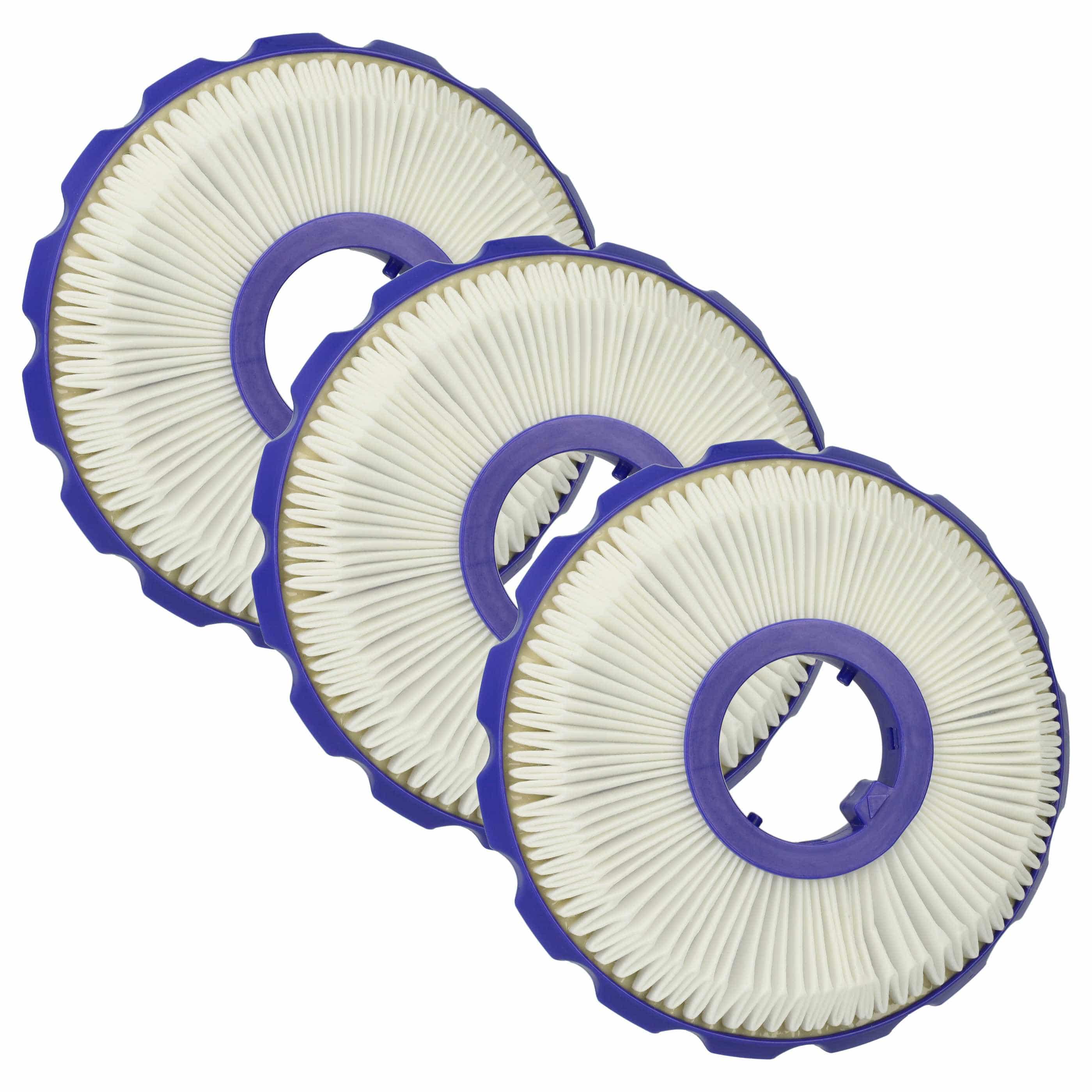 3x Filtres remplace Dyson 965080-02, 967276-01, 965080-01 pour aspirateur - filtre après-moteur HEPA