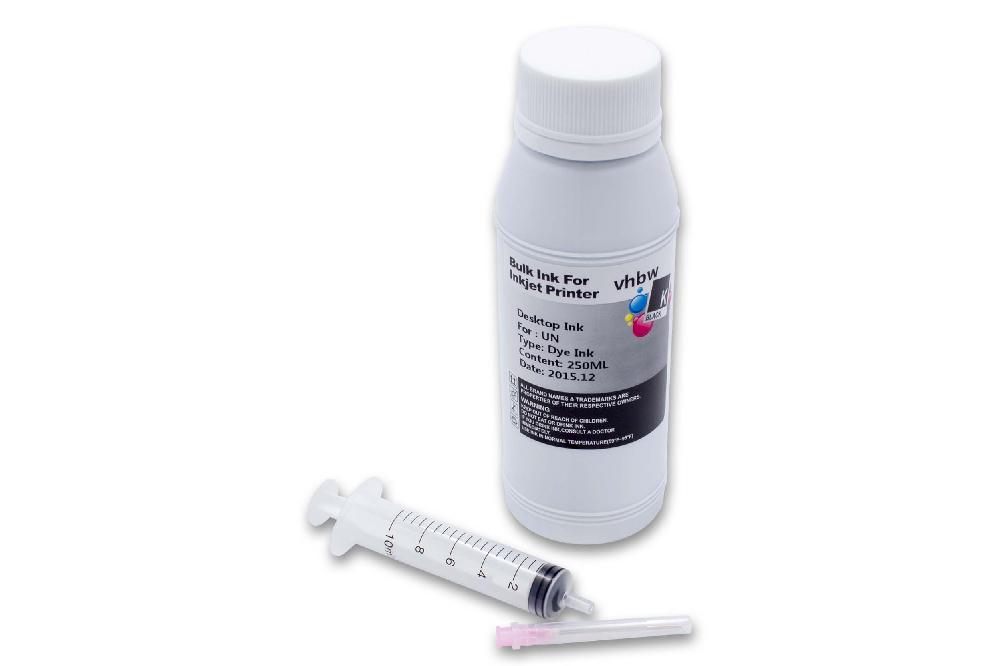 Refill Ink Black suitable for , Canon HP Printers etc 250ml