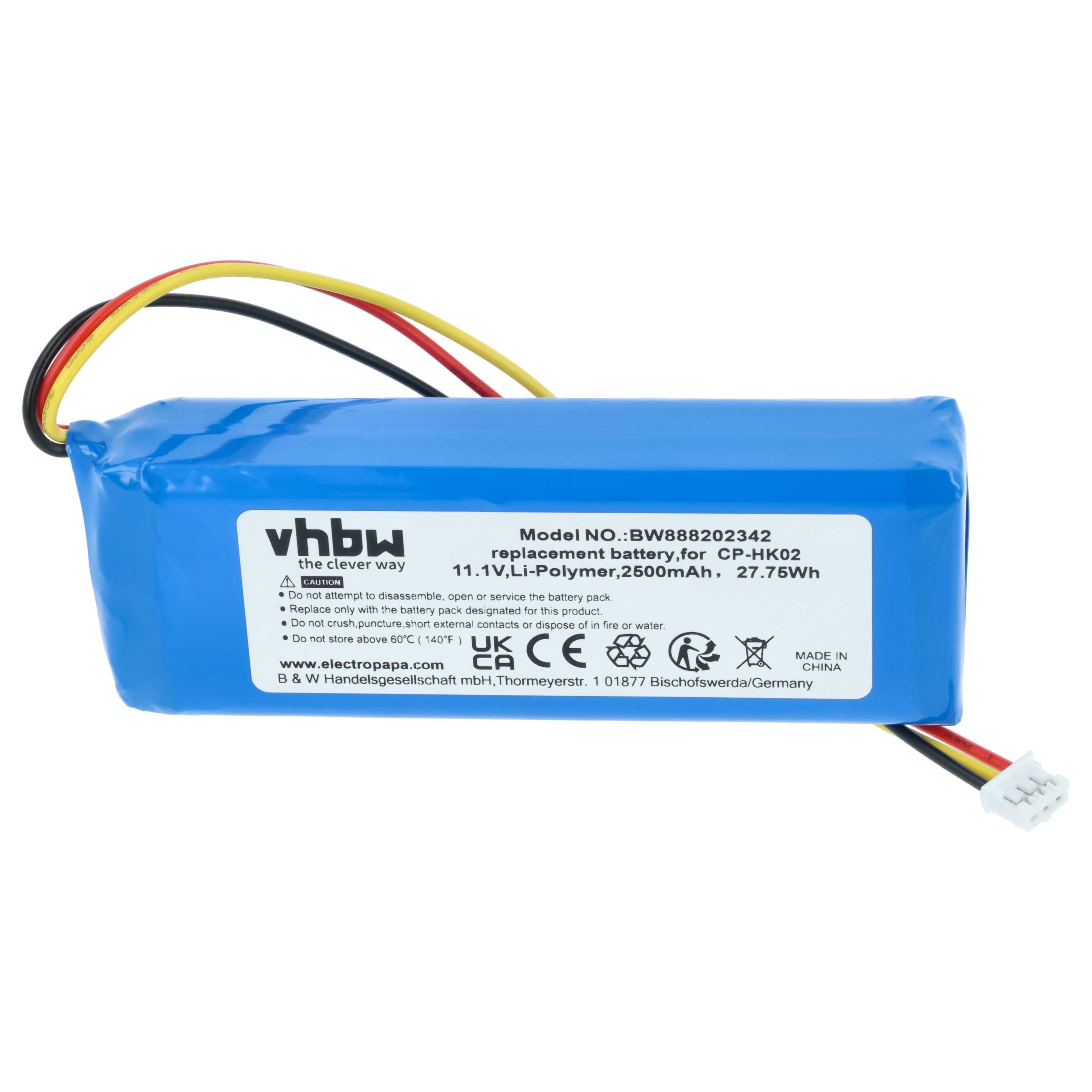 Akumulator do głośnika zamiennik Harman Kardon CP-HK02, PR-633496 - LiPo 2500mAh
