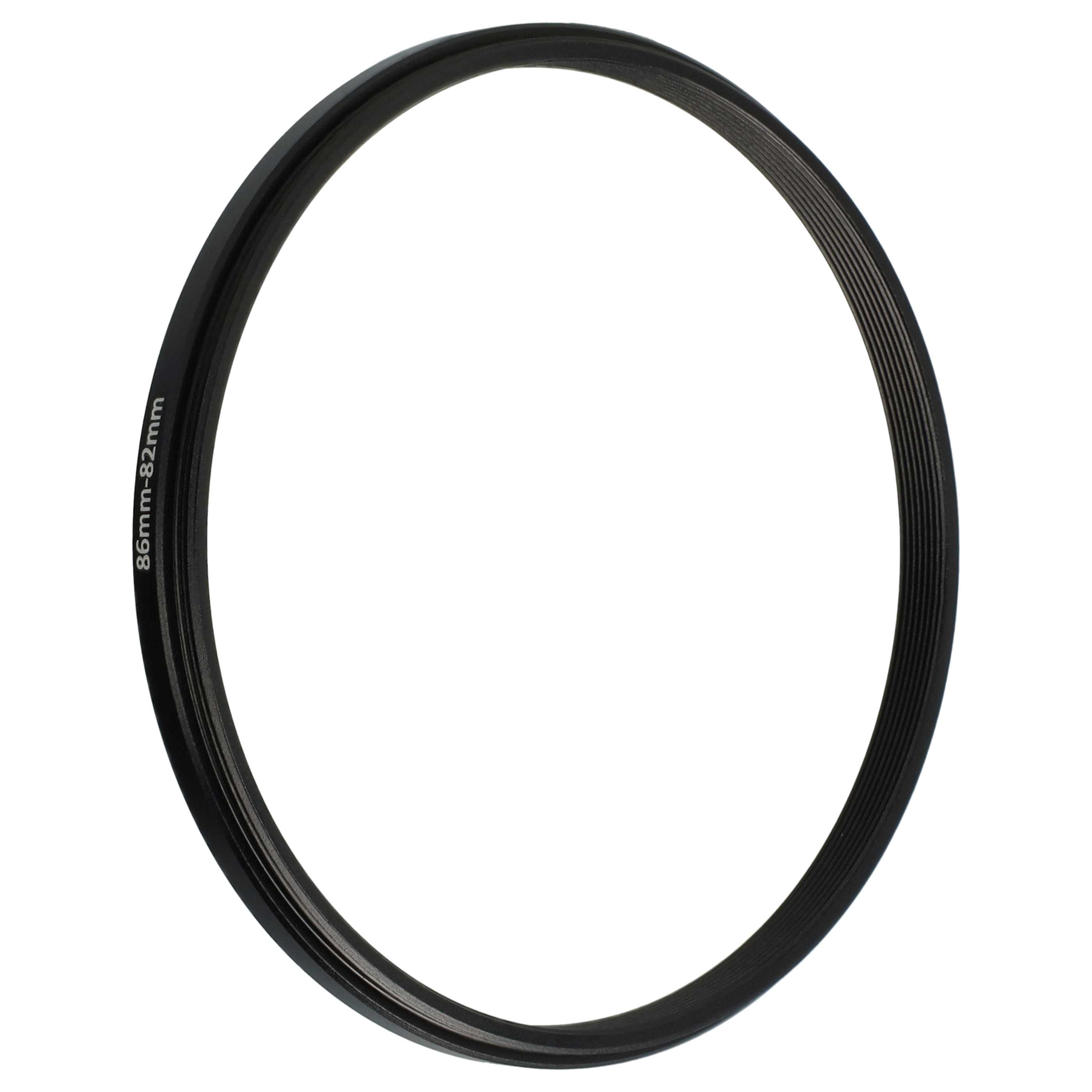 Step-Down Ring Adapter from 86 mm to 82 mm suitable for Camera Lens - Filter Adapter, metal