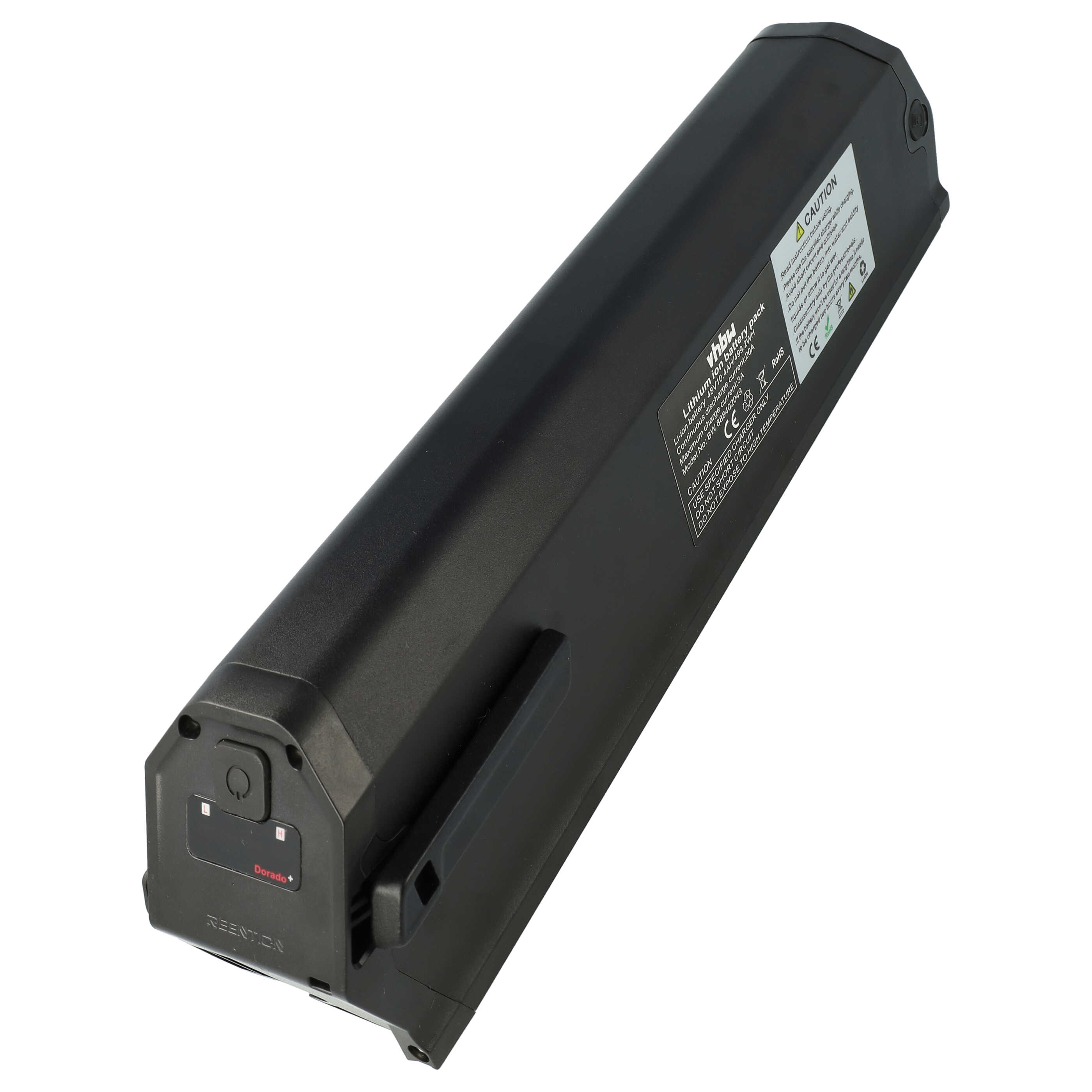 E-Bike Battery Replacement for DeHawk i5 - 10400mAh 48V Li-Ion, black