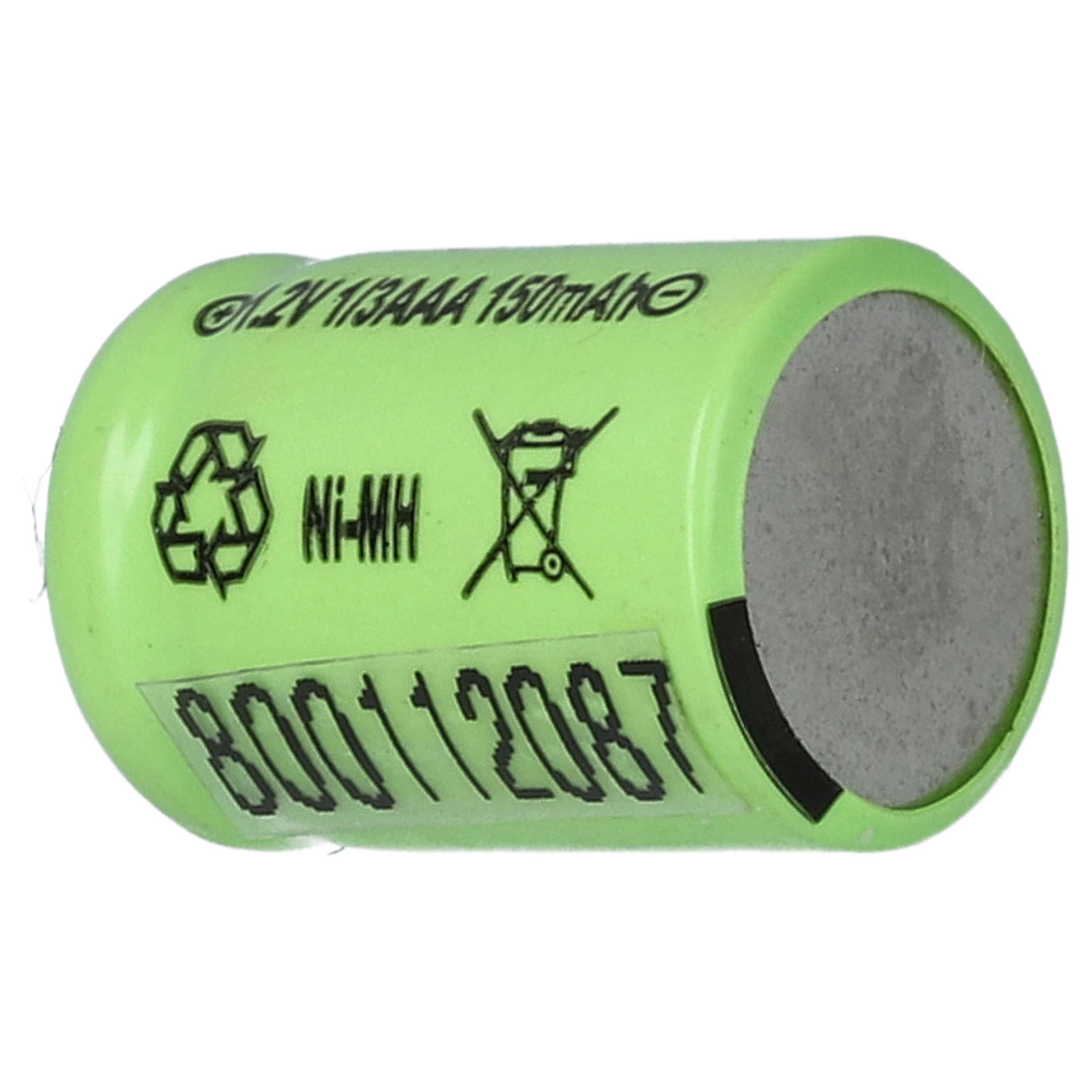 Batterie (10 pcs.) remplace 1/3AAA modèle radio-télécommandé - 150mAh 1,2V NiMH