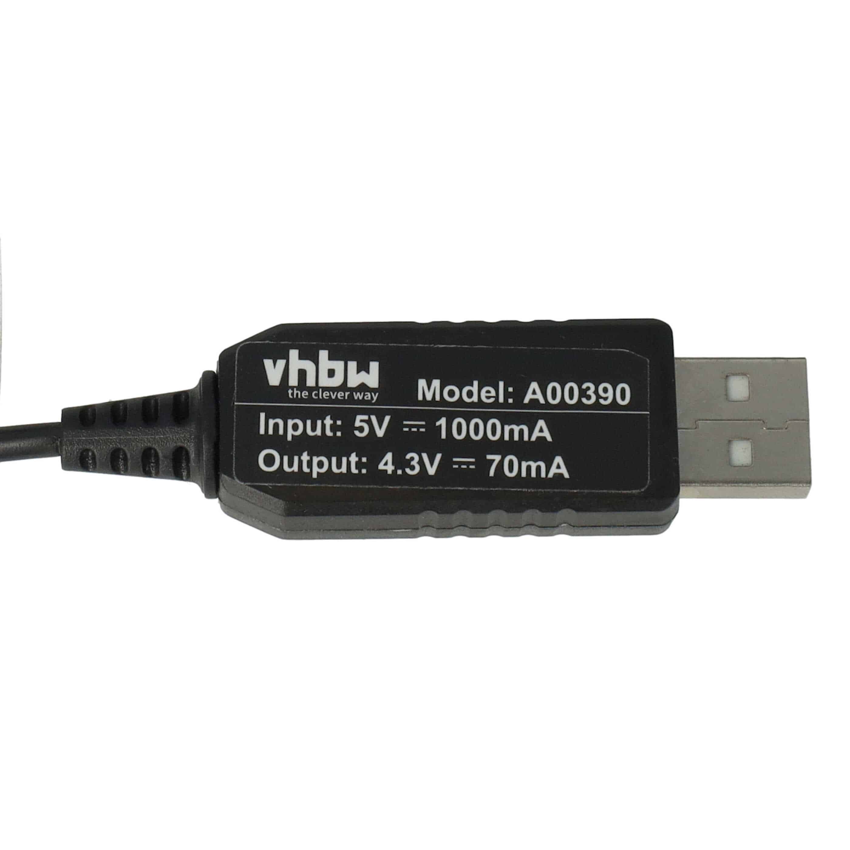 USB Ladekabel passend für Philips S510 Rasierer - 120 cm
