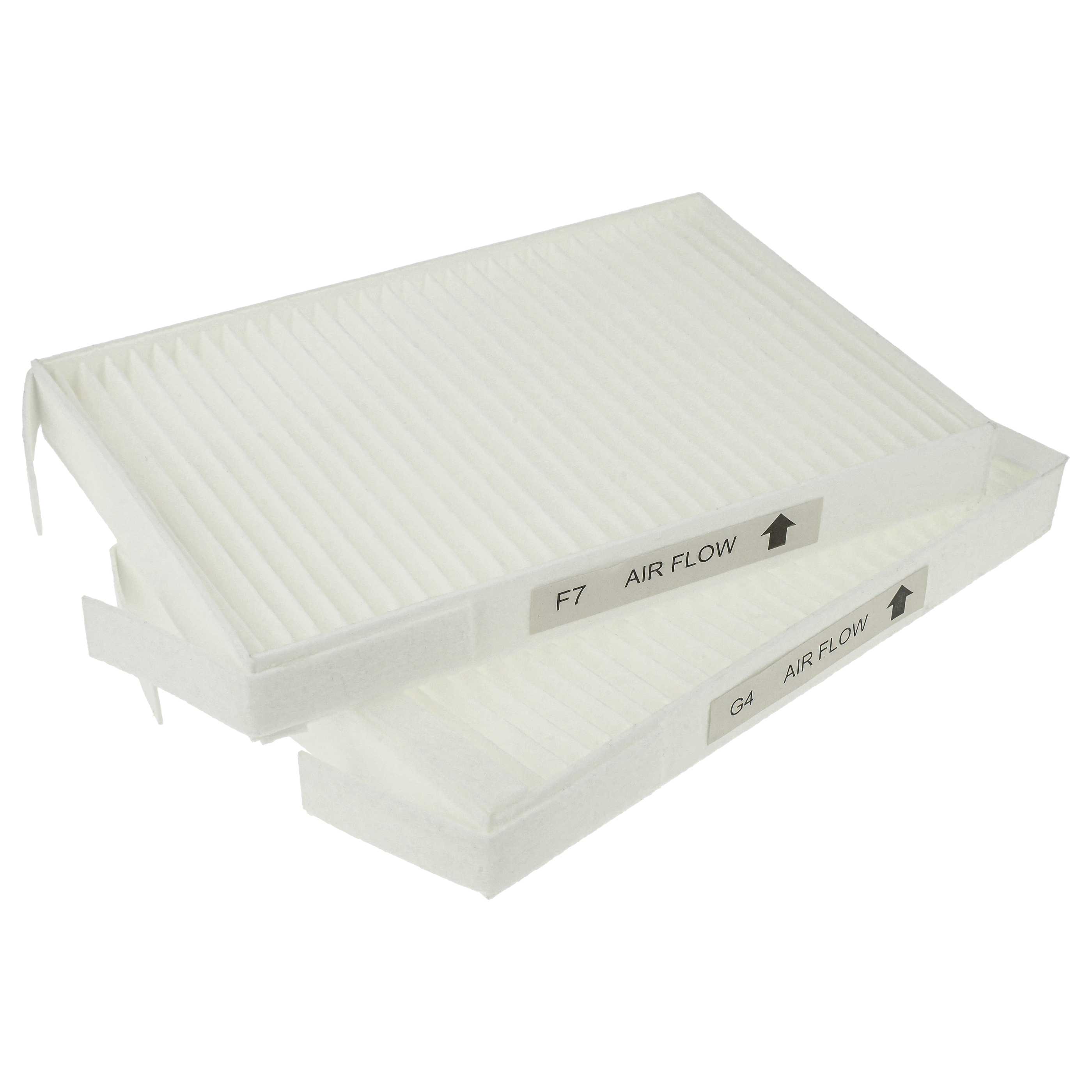 8-tlgs. Filterset als Ersatz für Wernig 527005400 für Zehnder Lüfter u.a. - 18 x 12 x 4 cm