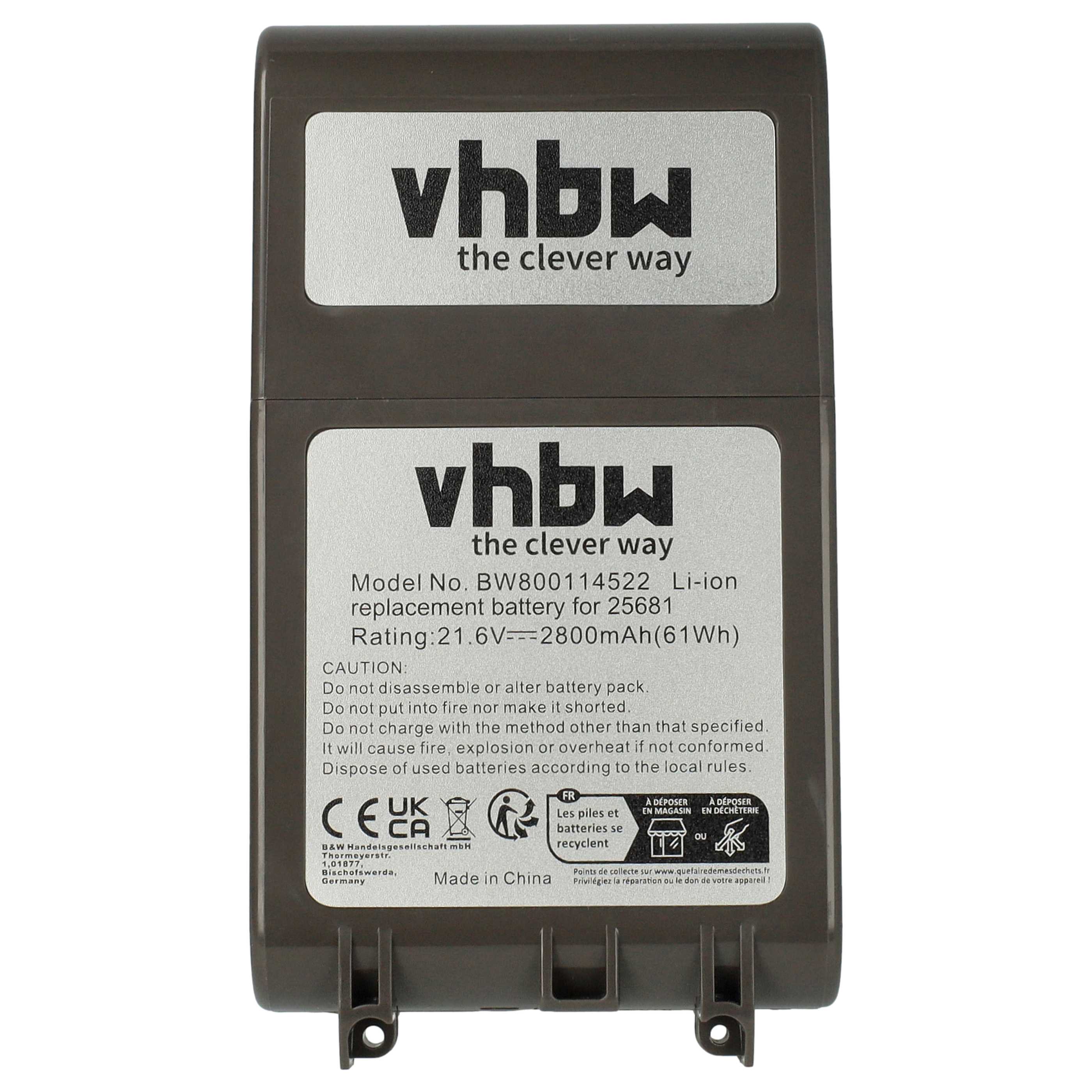 Batteria per aspirapolvere Dyson V8, SV10, SV12 - 2800mAh 21,6V Li-Ion