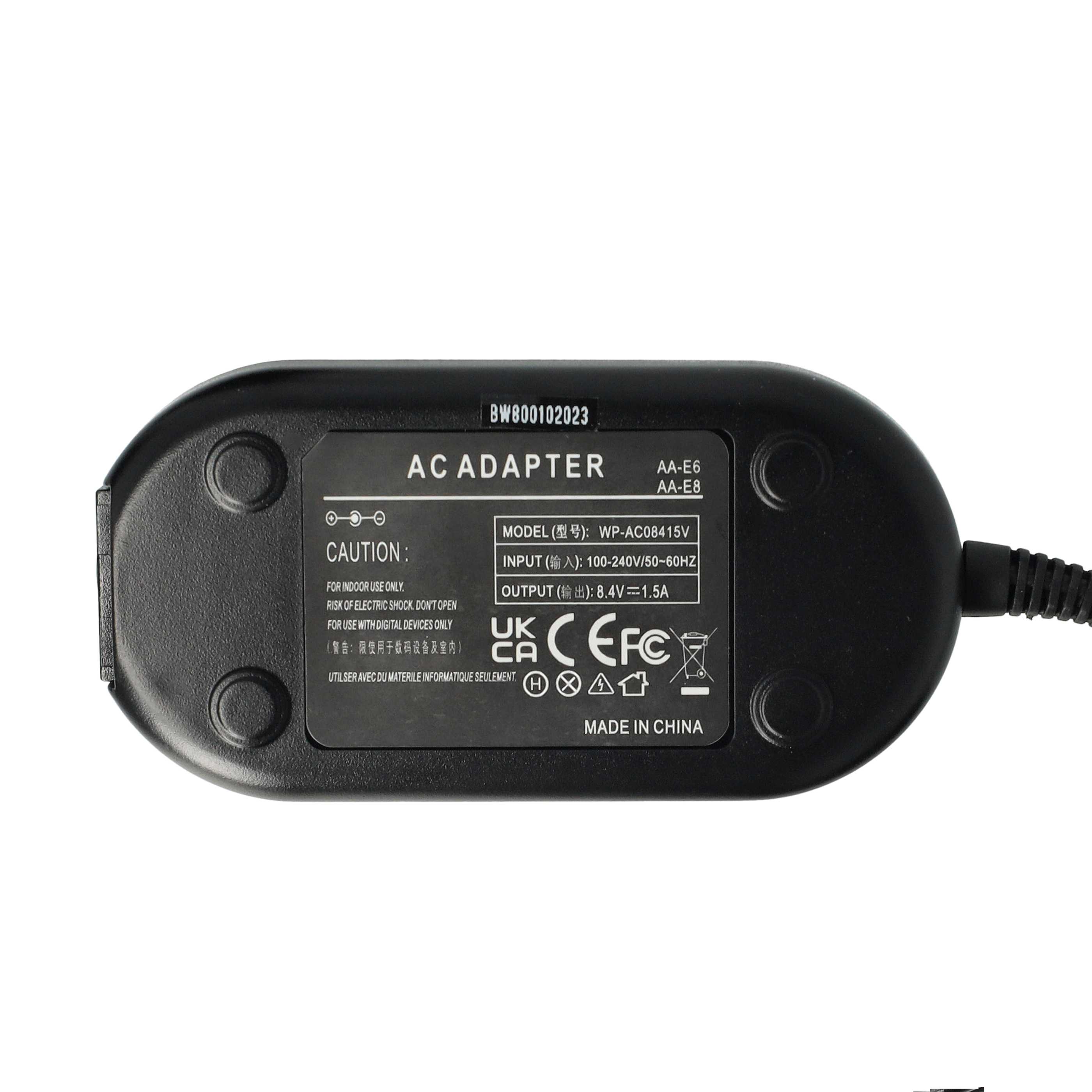 Power Supply replaces AA-E6A AA-E7 AD39-00028A AA-E8 AD44-00065A AA-E9 for Camera - 2 m, 8.4 V 1.5 A
