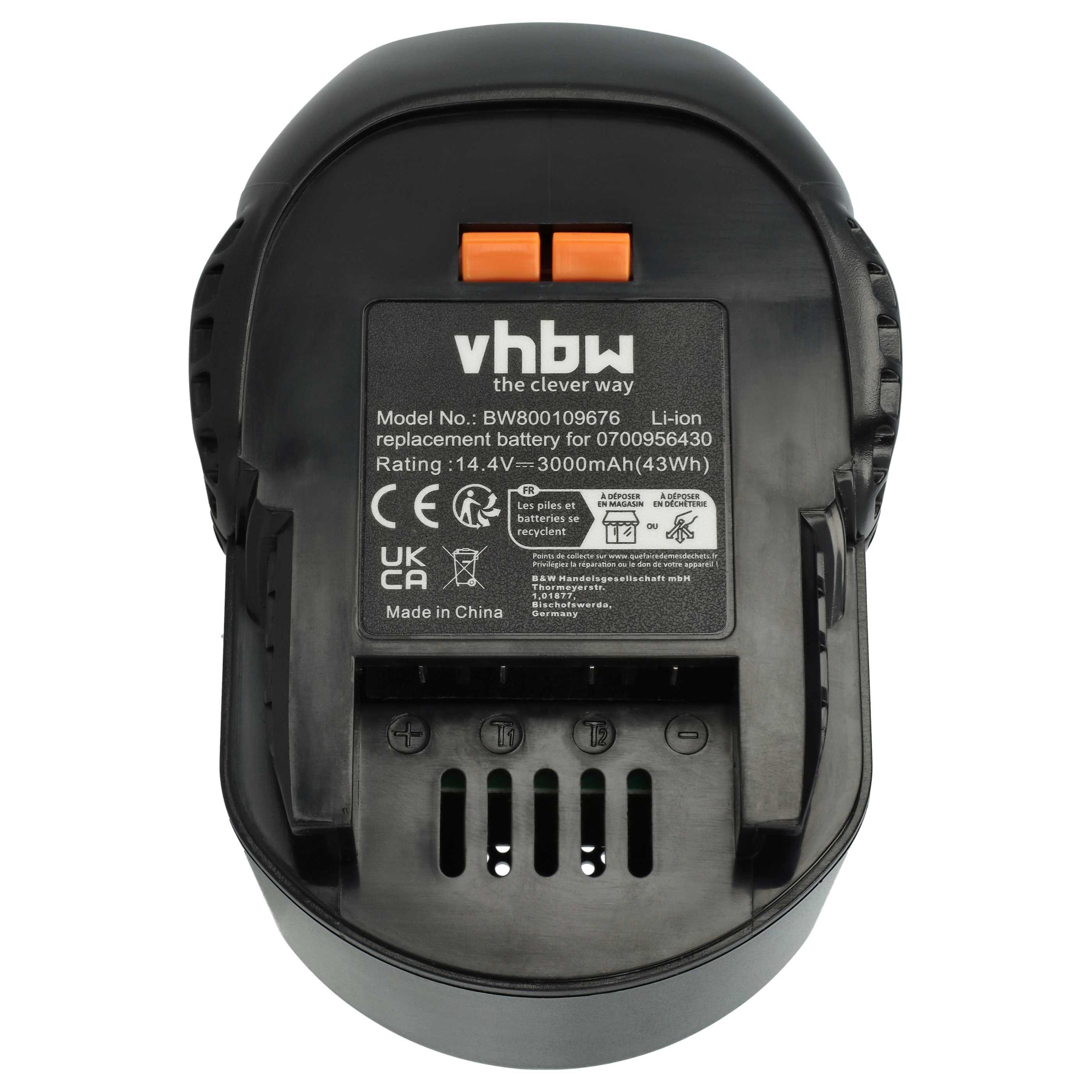 Akku 14,4V als Ersatz für 0700956430, 4932 352111, 4002395367641, 4935413106, 4932352657 - 3Ah, Li-Ion