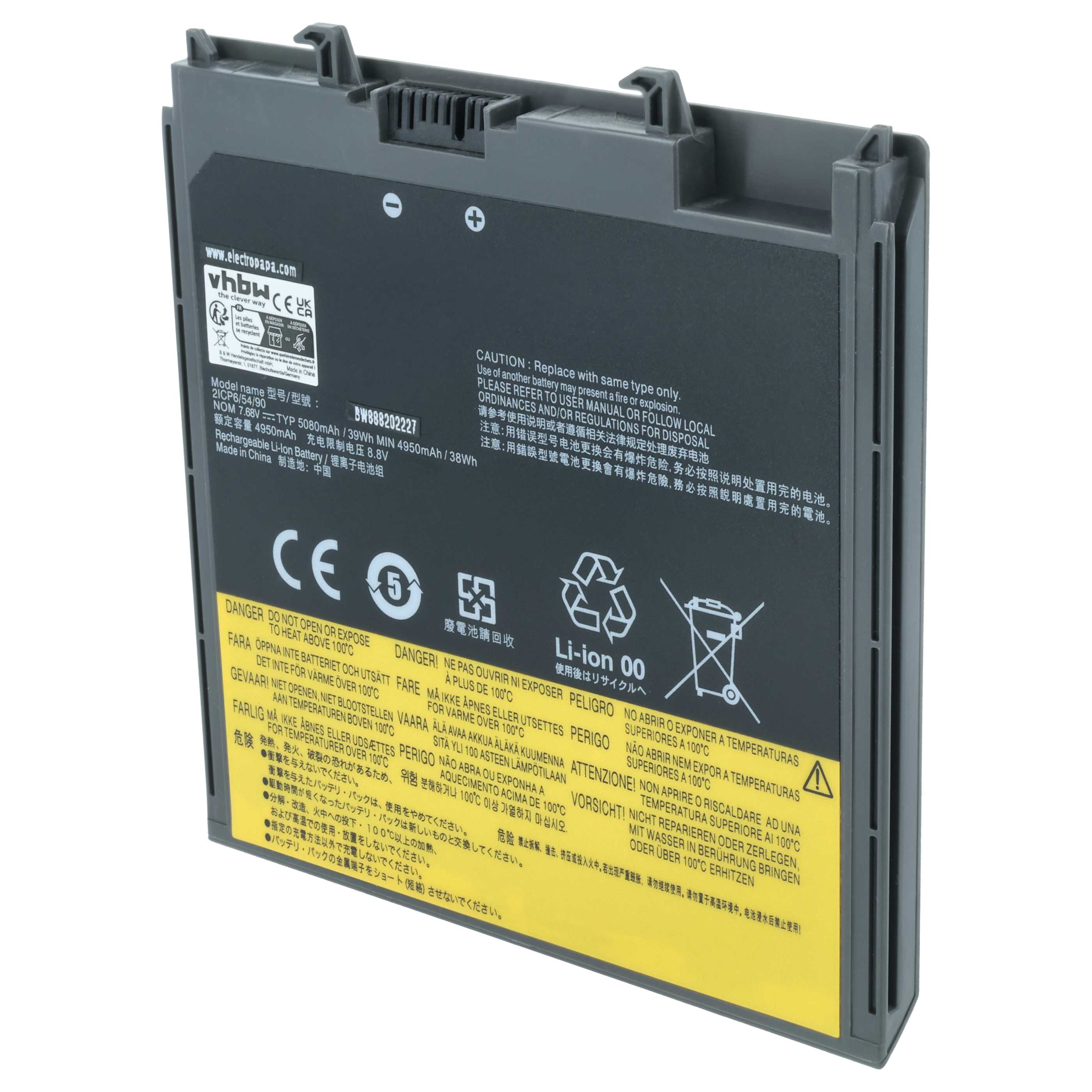 Akumulator do laptopa zamiennik Lenovo 5B10P98184, 5B10P98186, 5B10P98182, 5B10P98183 - 4800 mAh 7,72 V Li-Ion