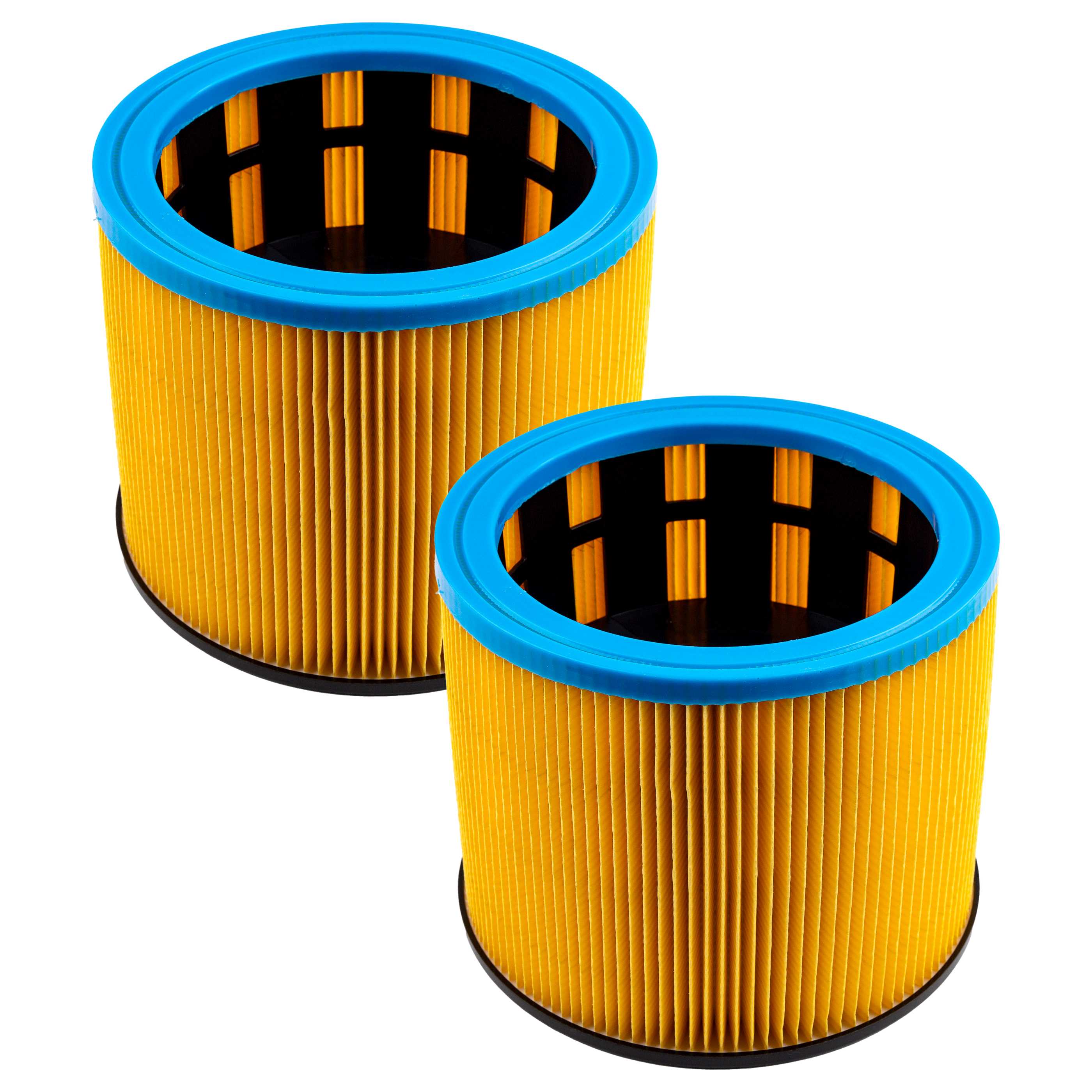 2x Filtercartridge filter replaces Starmix 413471, FP 7200 for Starmix Vacuum Cleaner, blue / yellow