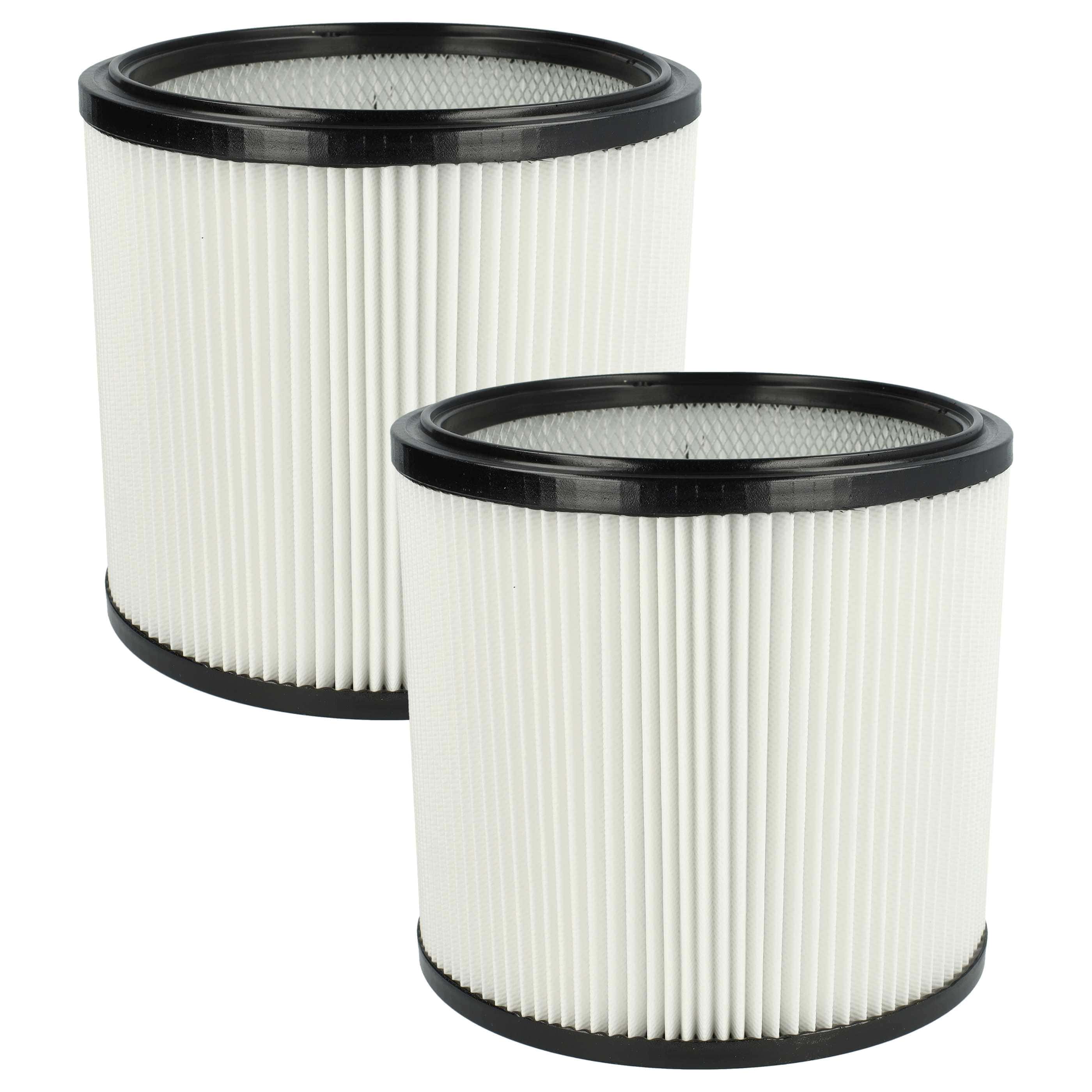 2x Filtercartridge filter replaces Starmix 413525, 4011240413525 for Starmix Vacuum Cleaner, black / white