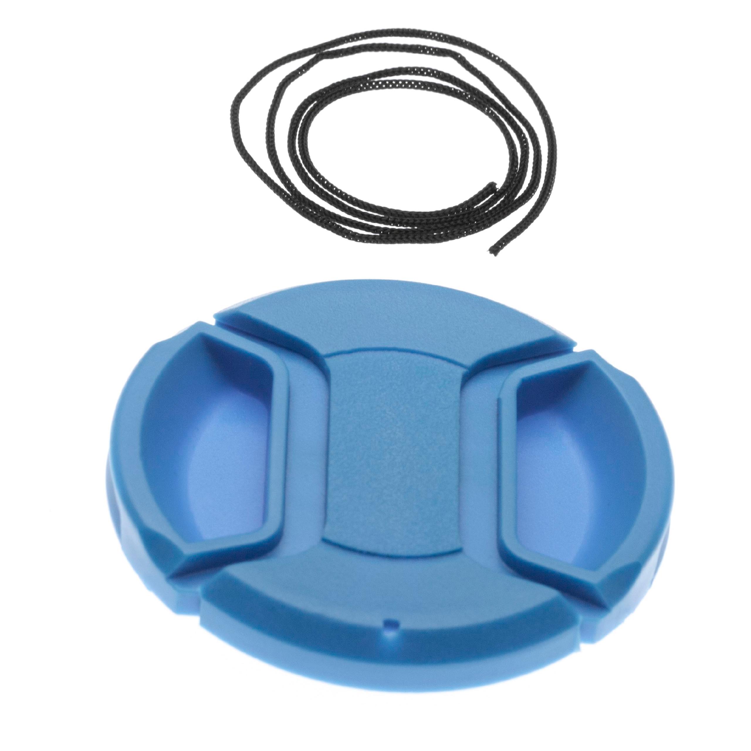Objektivdeckel 55 mm - Mit Innengriff, Kunststoff, Blau