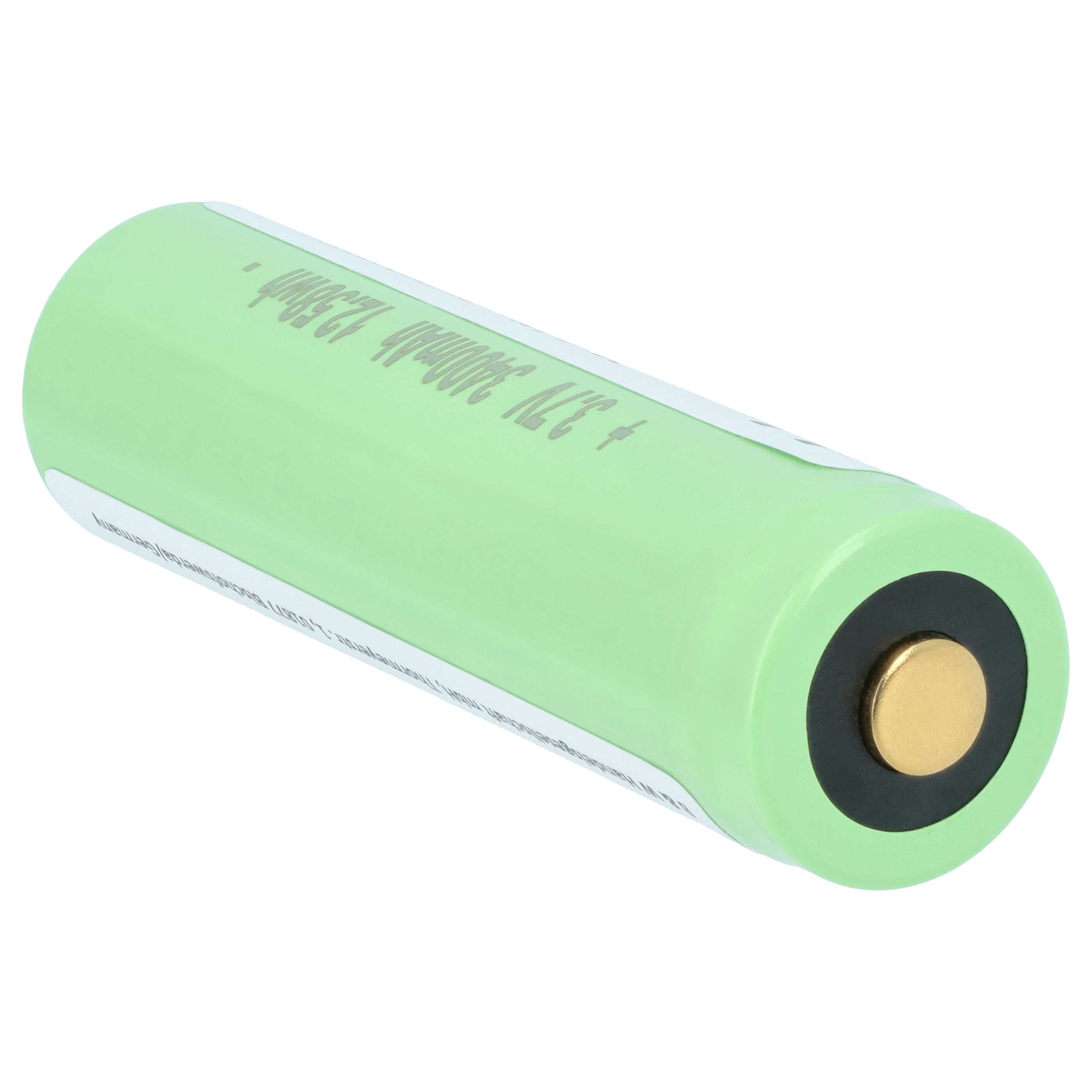 Taschenlampe-Akku als Ersatz für Ledlenser 18650, 501001 für Fenix - 3400mAh 3,7V Li-Ion