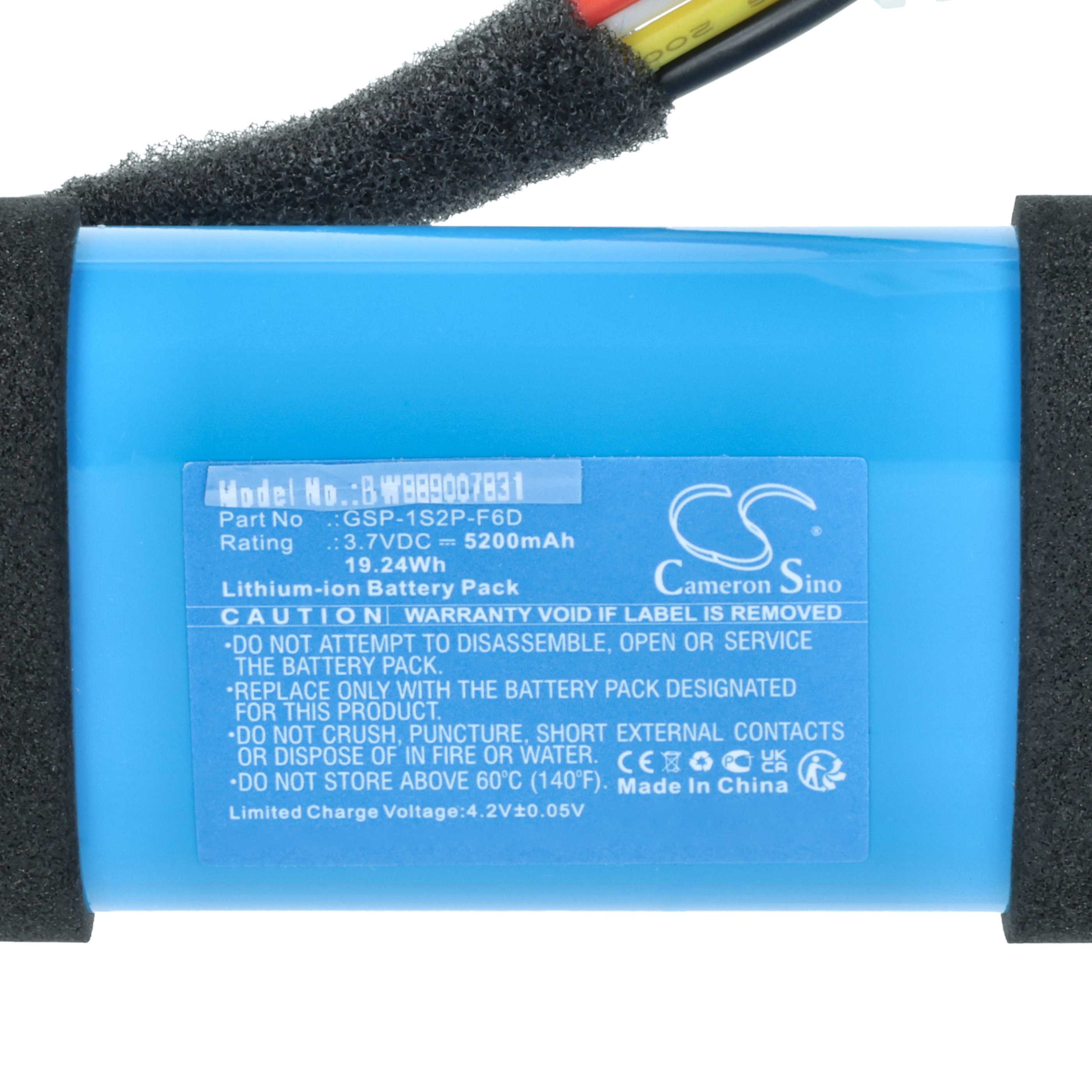 Akumulator do głośnika zamiennik JBL GSP-1S2P-F6D - Li-Ion 5200mAh