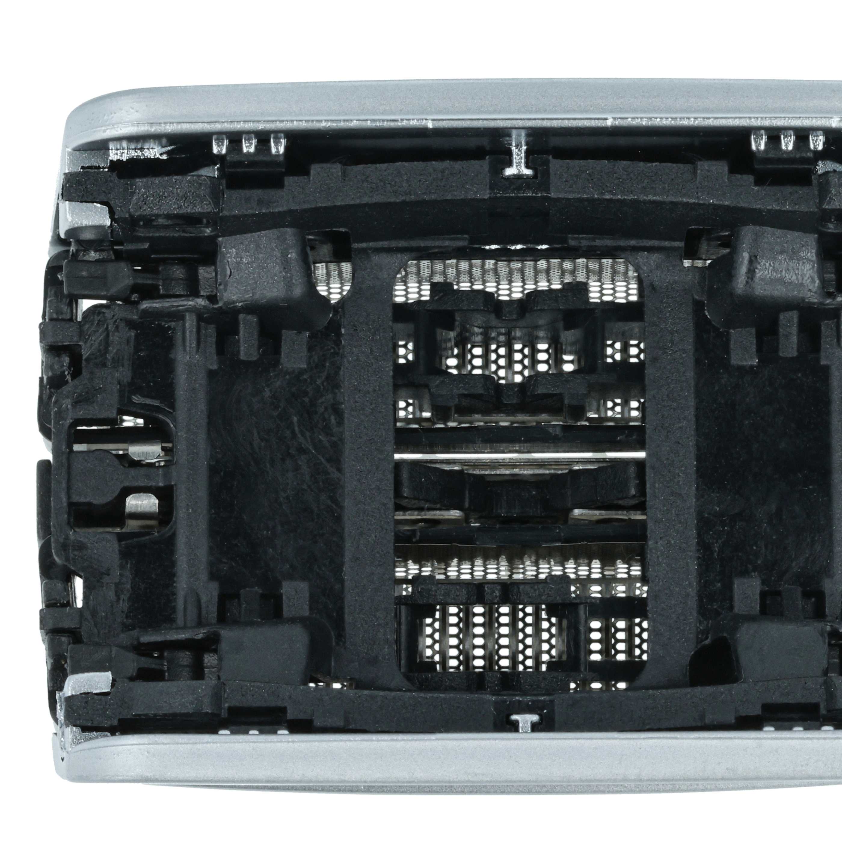 2x Shaving Heads replaces Braun 83M for Braun Electric Razor, black / silver