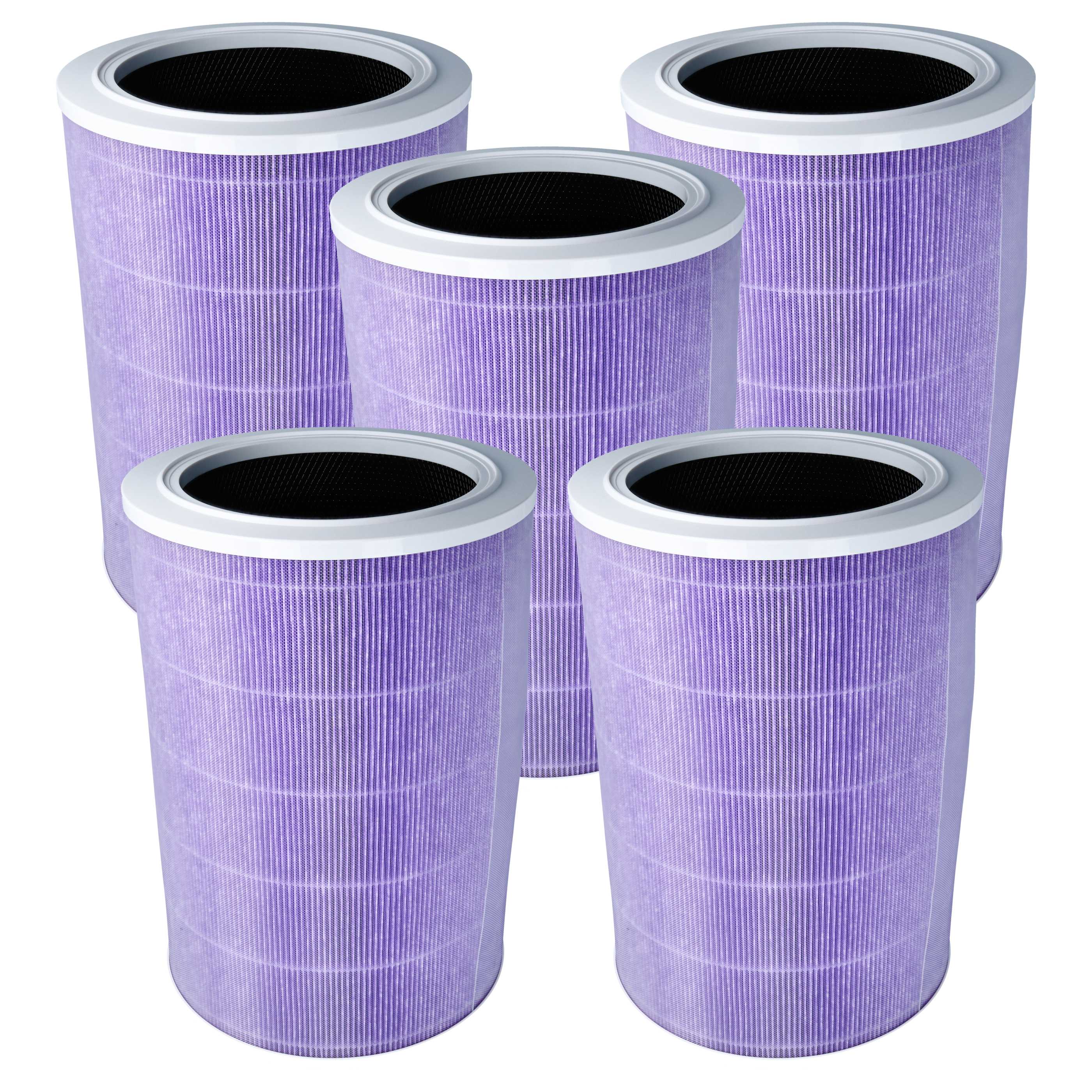 5x HEPA Filter replaces Trebs 15679093 for Xiaomi Air Humidifier etc. - Activated Carbon, Antibacterial